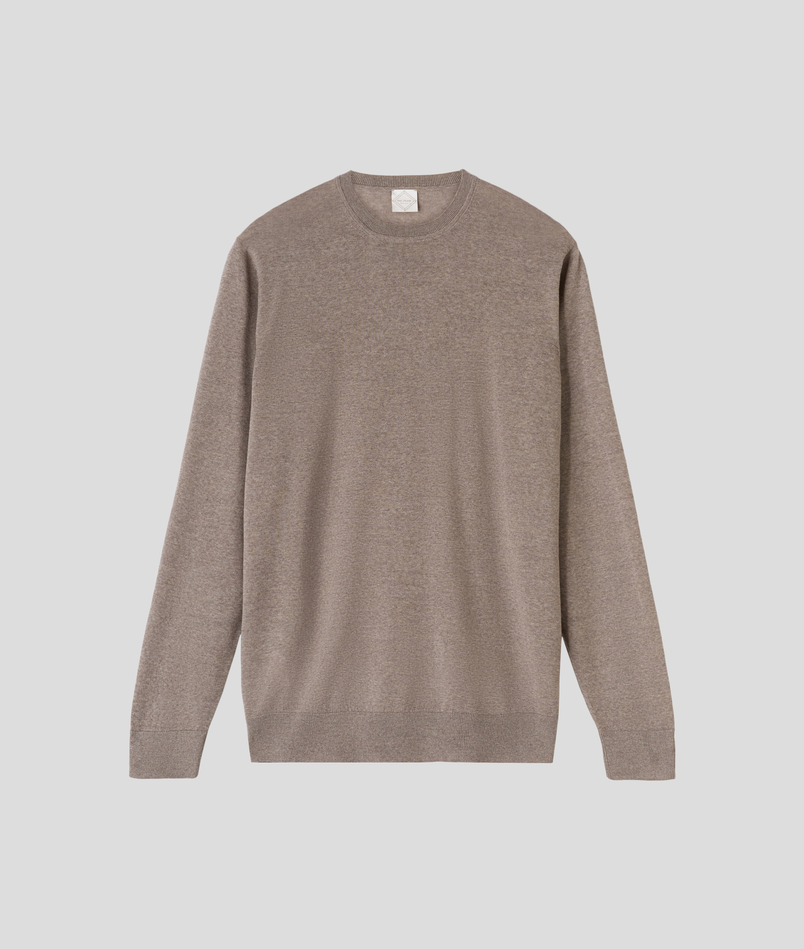 Crewneck Sweater in Virgin Wool Natural Pal Zileri | Shop Online