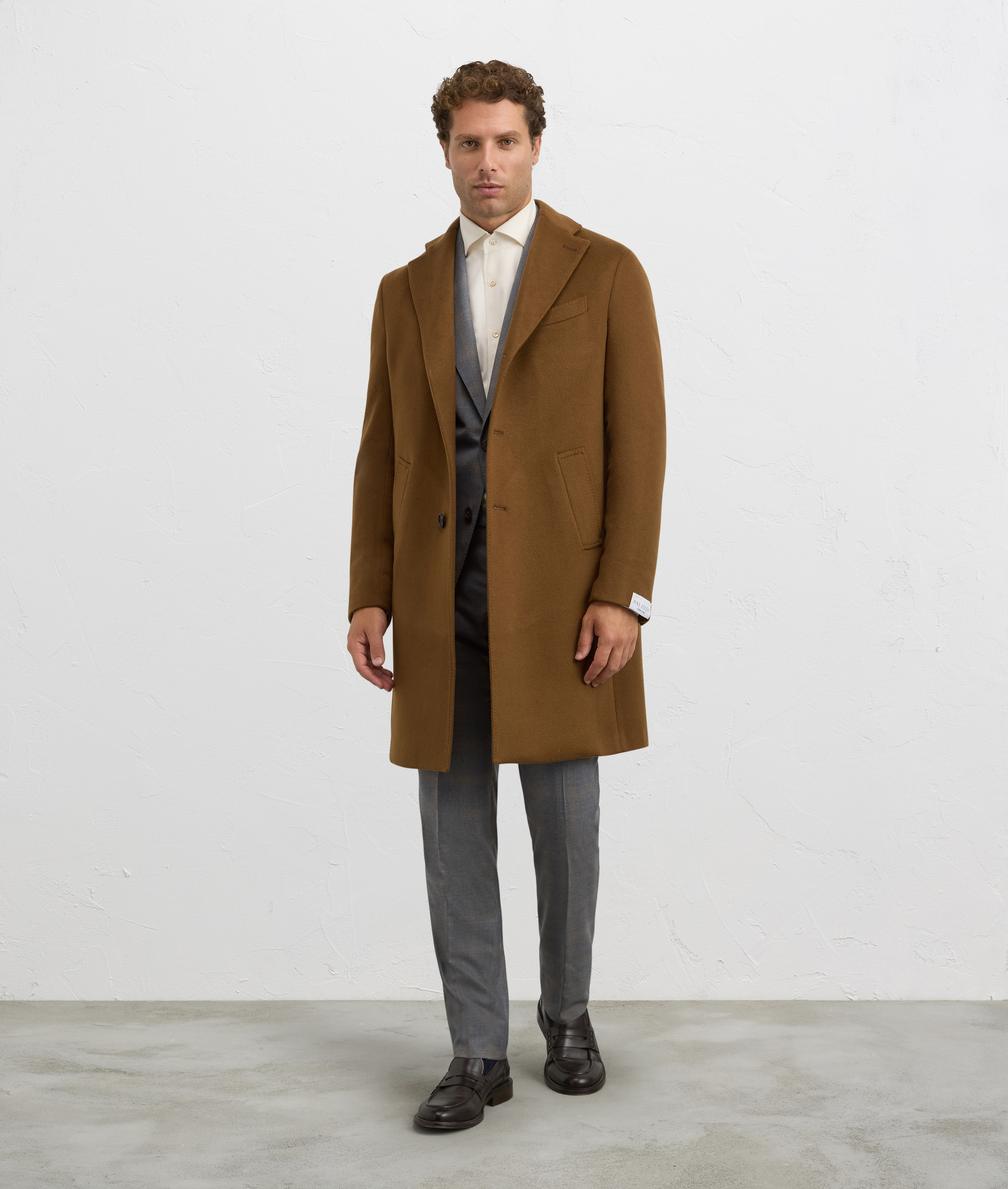 PAL ZILERI　カシミア100%　ブラウン ロングコート 35万 PAL ZILERIのカシミア100％コート