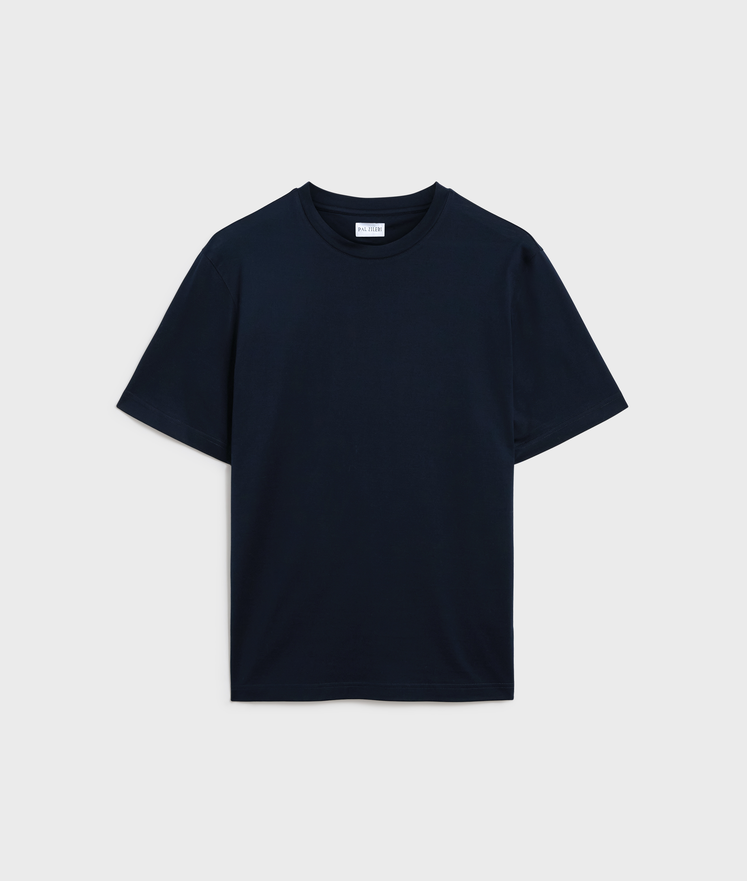 navy blue mercerized cotton regular fit t-shirt Pal Zileri