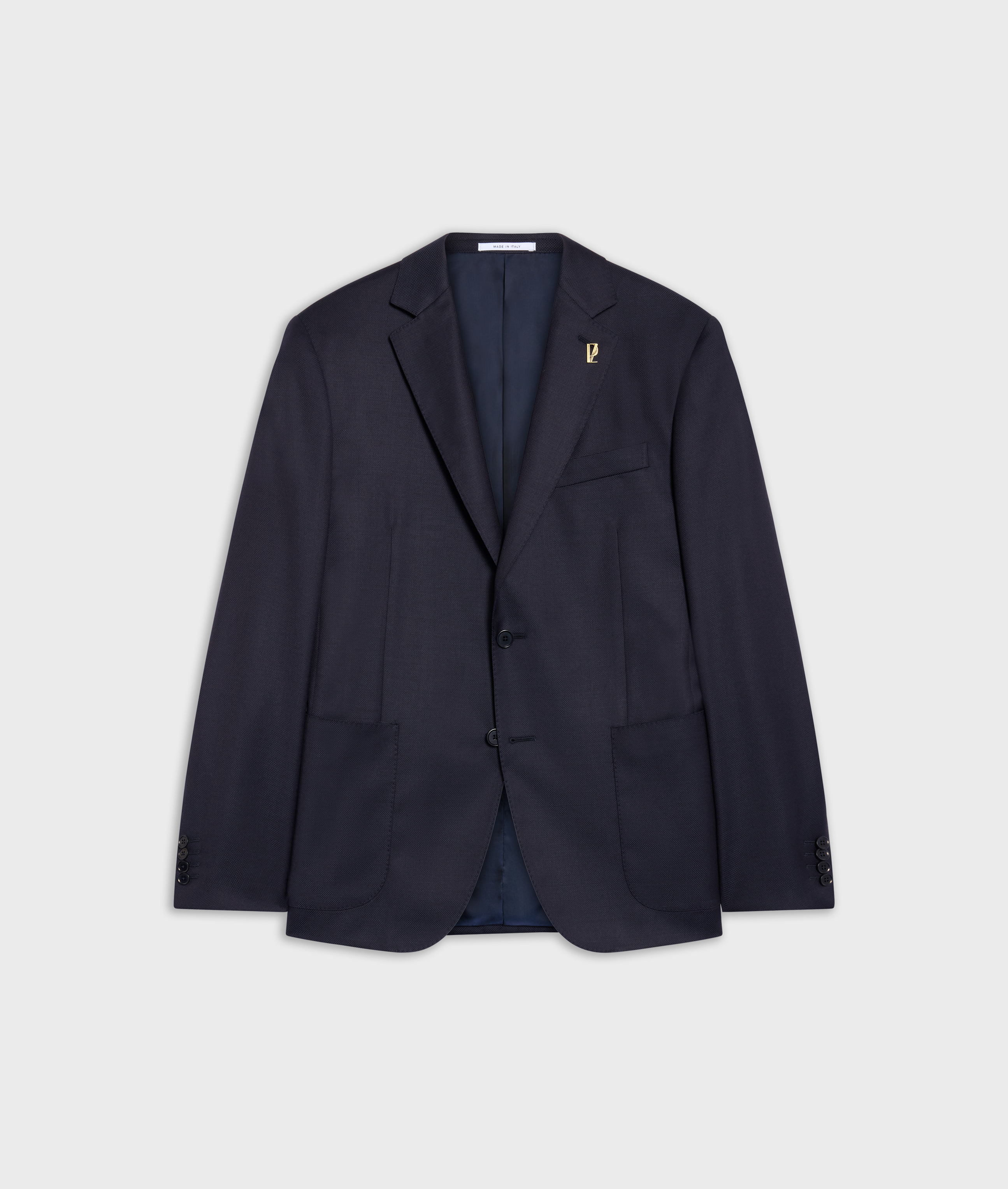 navy blue virgin wool key line fully lined jacket Pal Zileri