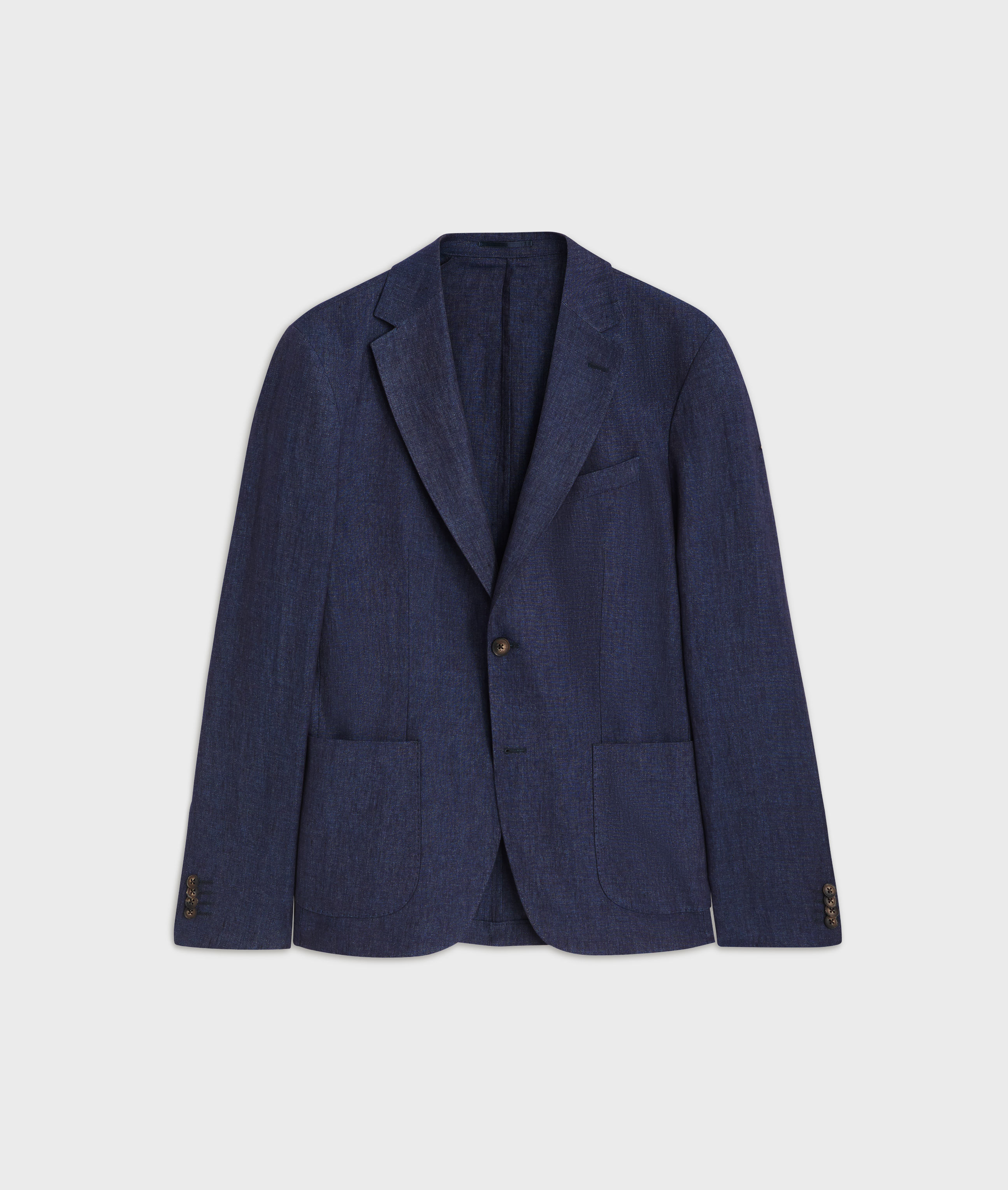 navy blue unlined linen jacket Pal Zileri | Shop Online