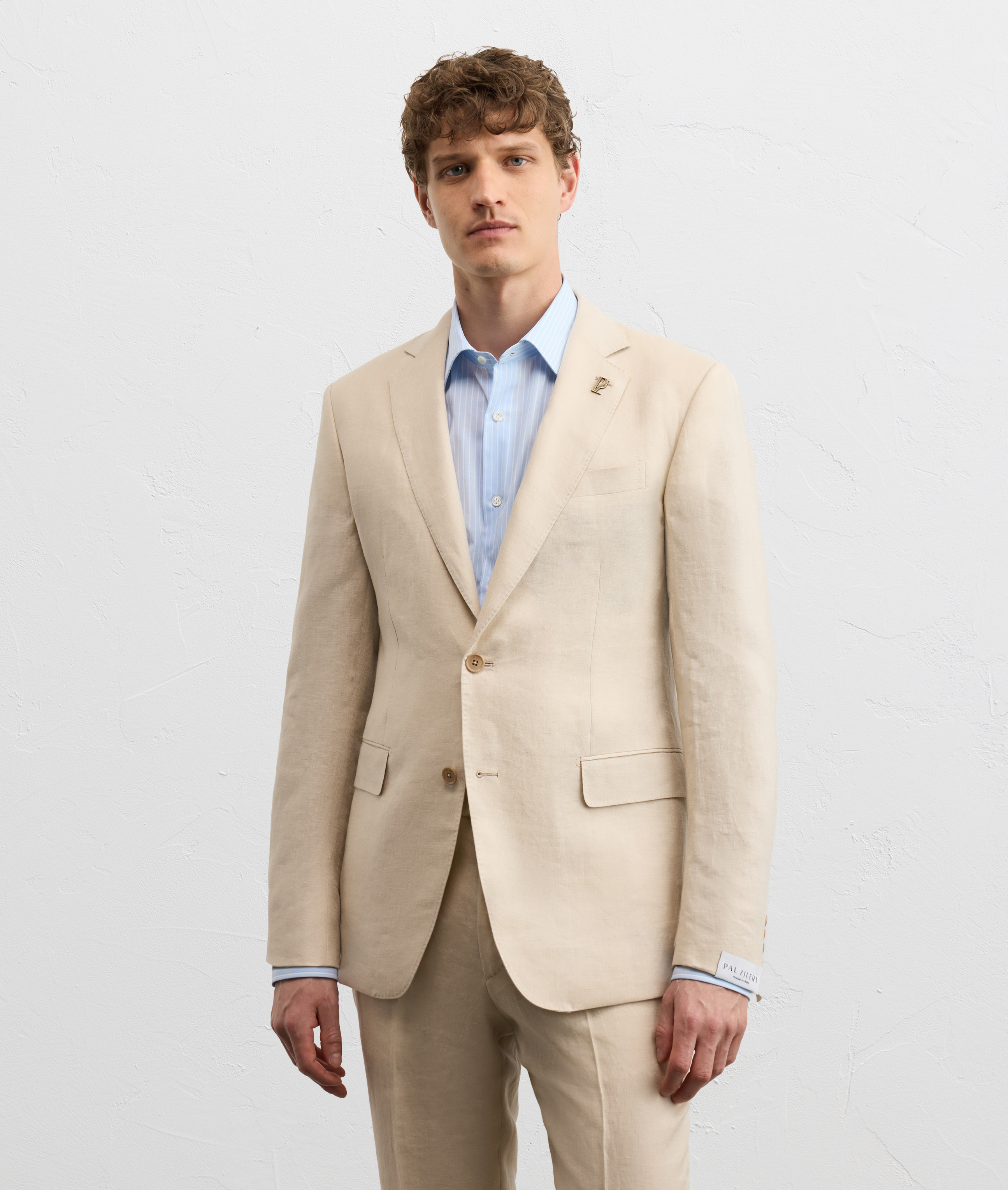 pure natural colored linen vicenza line dress Pal Zileri | Shop Online