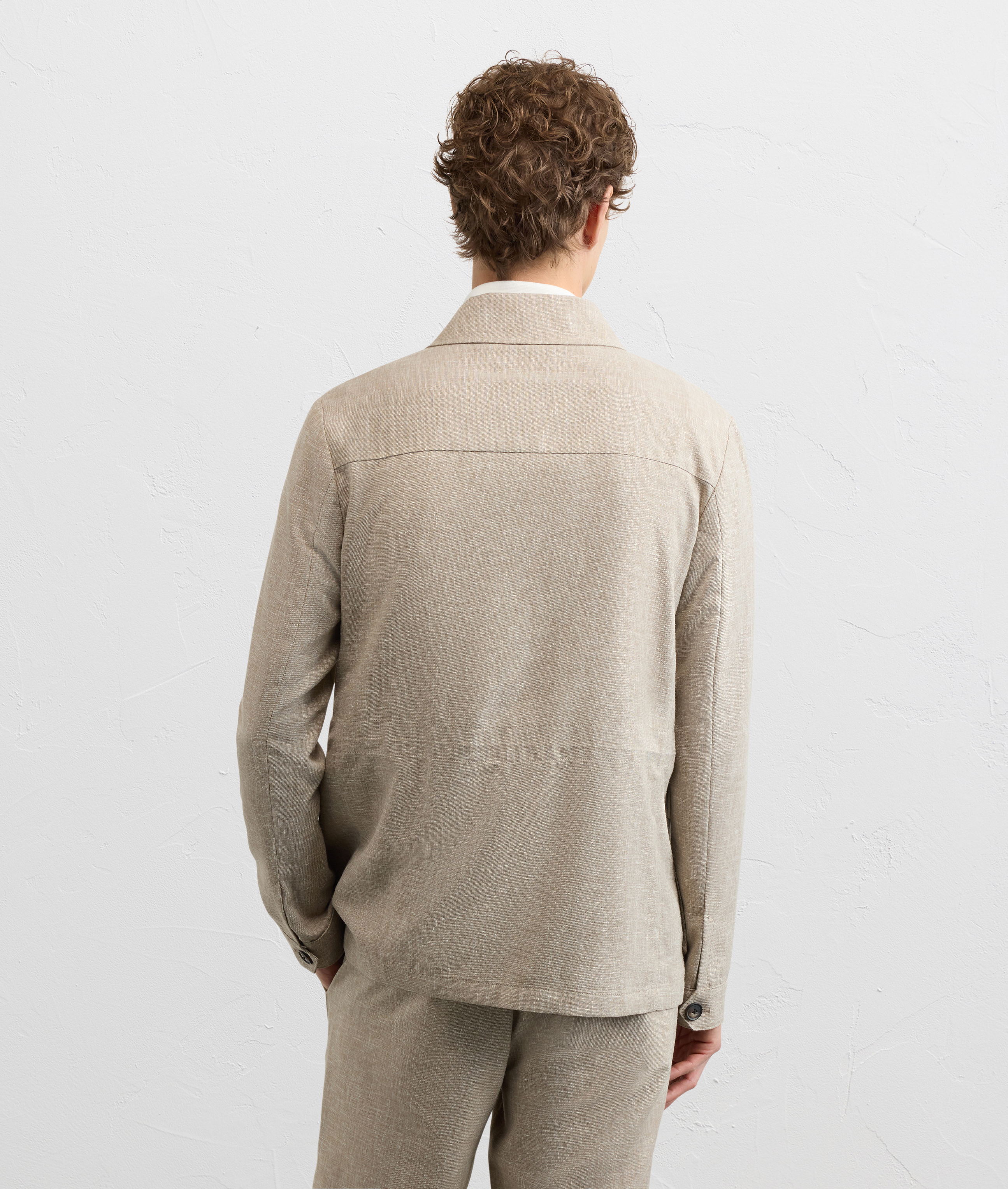 light brown viscose field jacket Pal Zileri | Shop Online