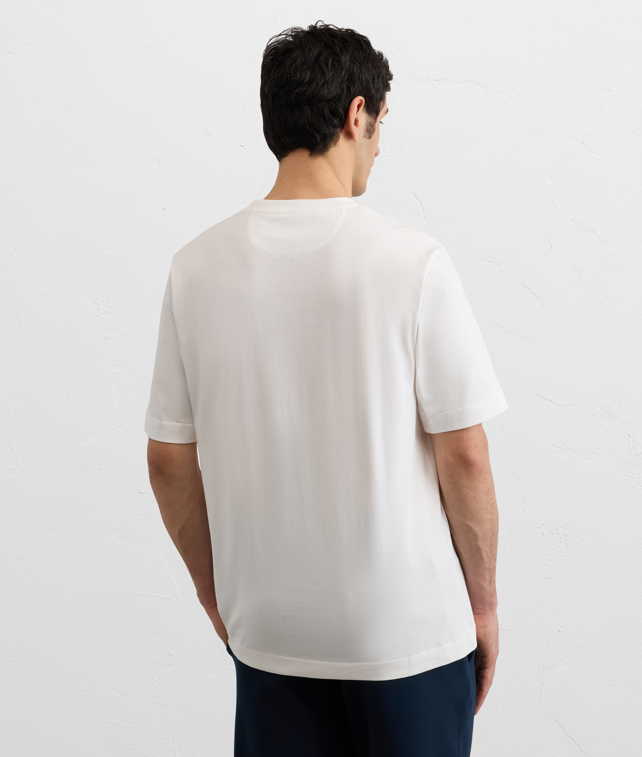 white printed cotton t shirt Pal Zileri | Shop Online