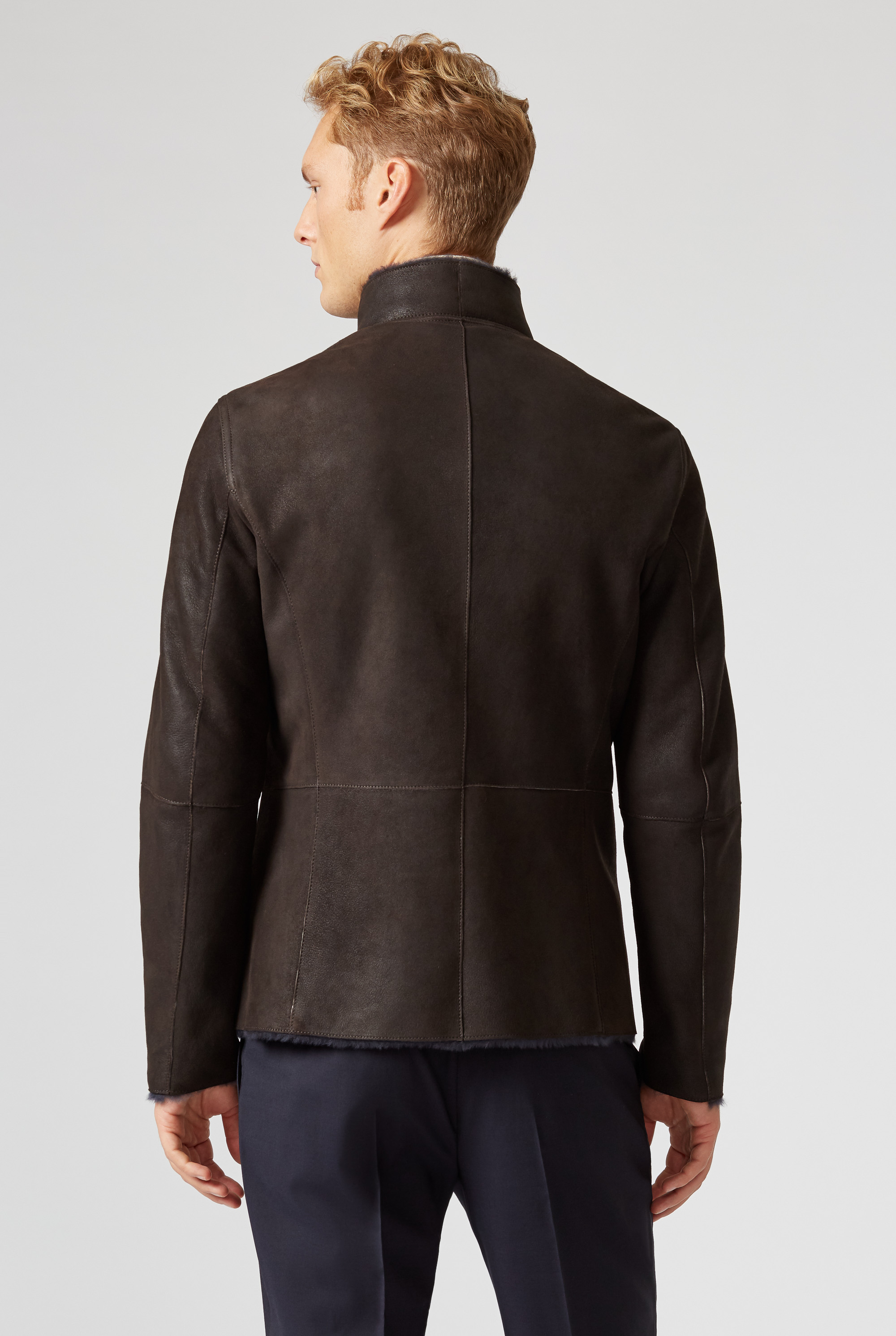 PAL ZILERI Mouton / Knit Swiching Jacket PAL ZILERI Mouton / Knit