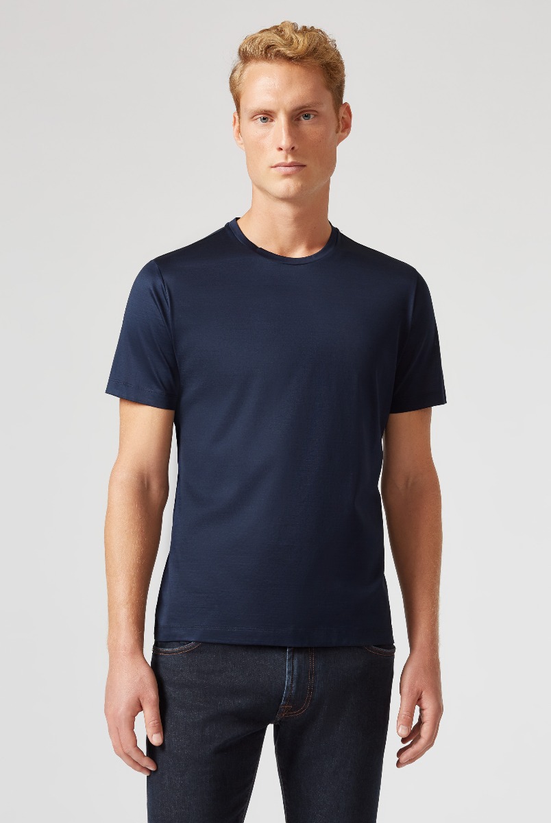 国内発送 PAL ZILERI Uネック半袖Tシャツ JERSEY T-SHIRT Pal Zileri | Shop Online