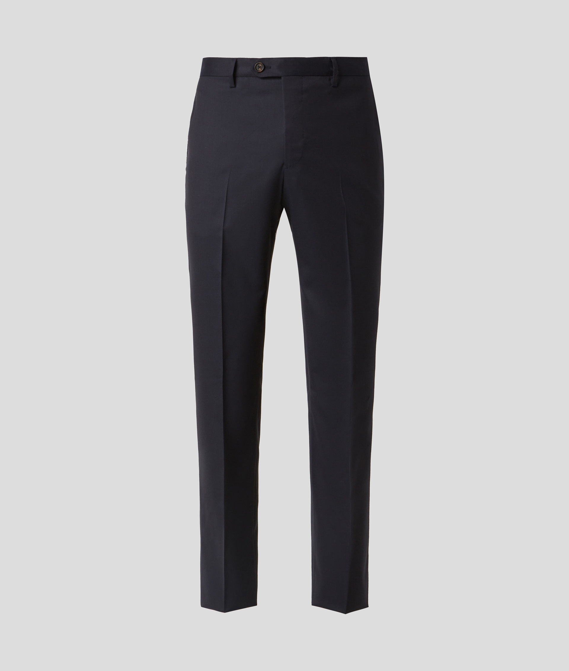 Classic Pants in Pure Wool with Front Crease Navy Blue | Pal Zileri