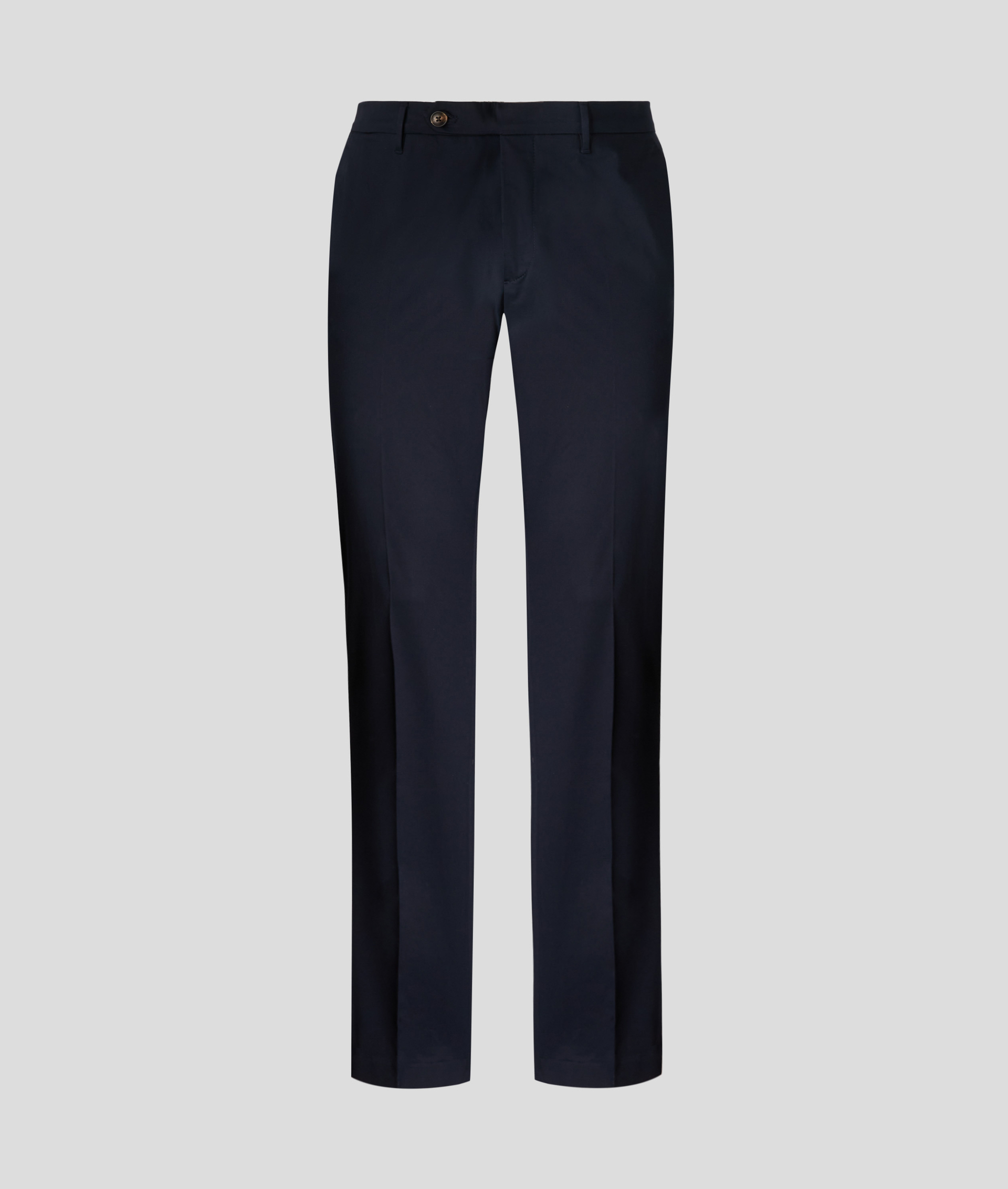 Chino Pants in Stretch Cotton Slim Fit Navy Blue | Pal Zileri