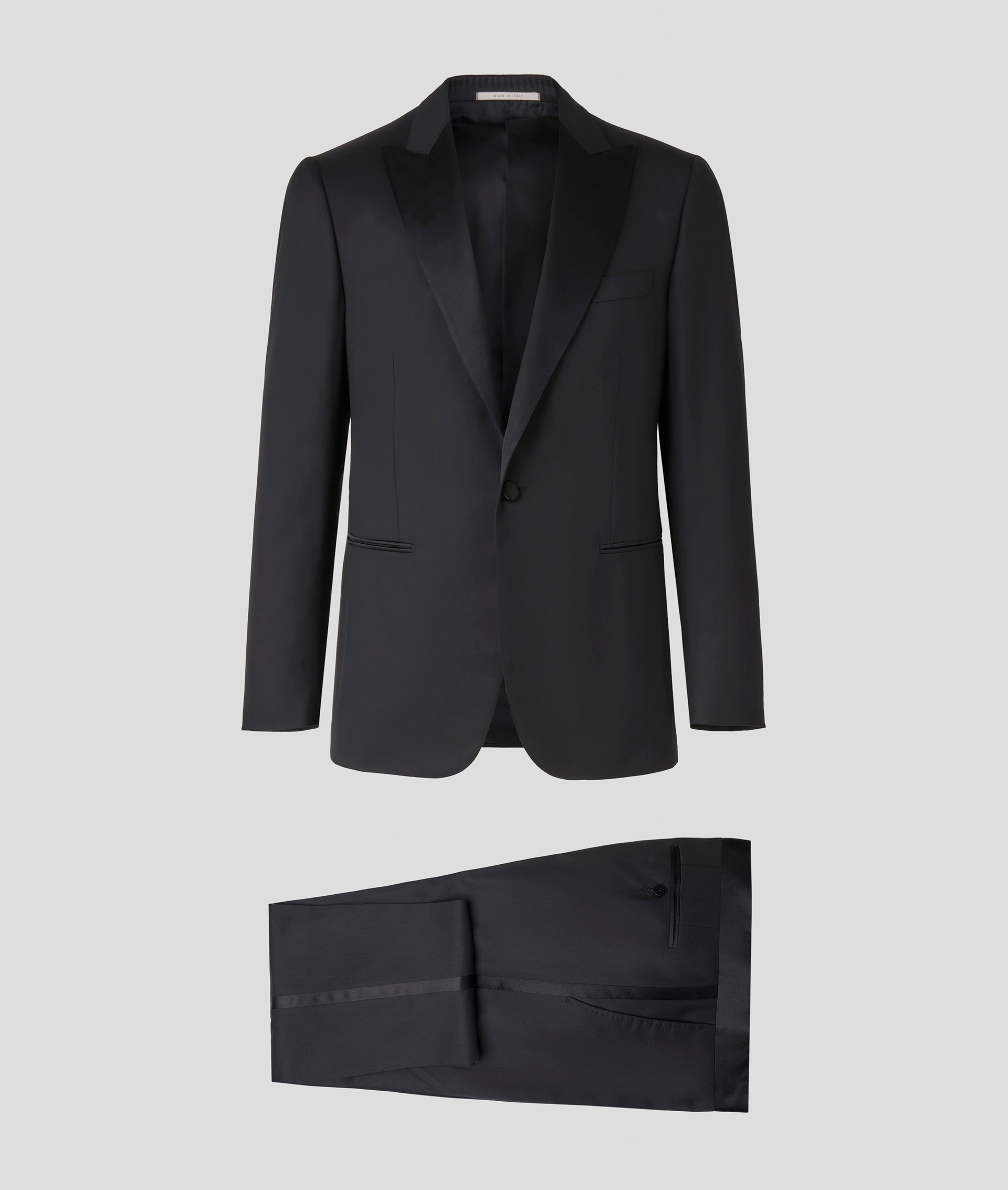 Suit in Pure Wool Regular Fit Black | Pal Zileri