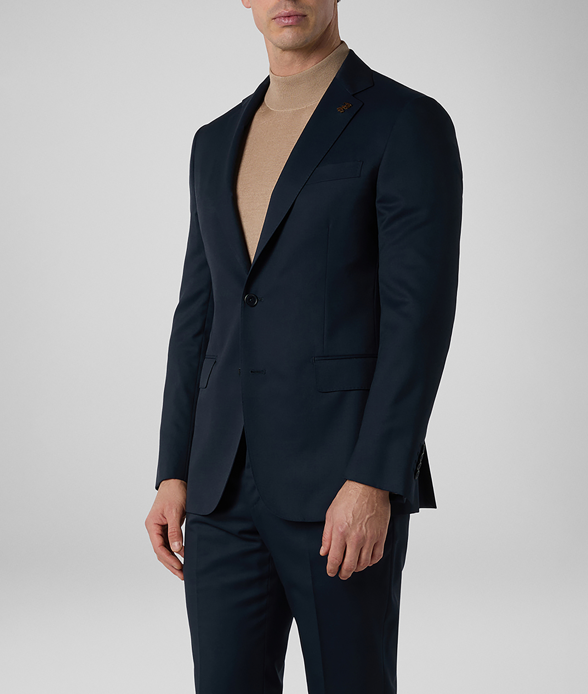 Vicenza Suit in Pure Wool Navy Blue | Pal Zileri