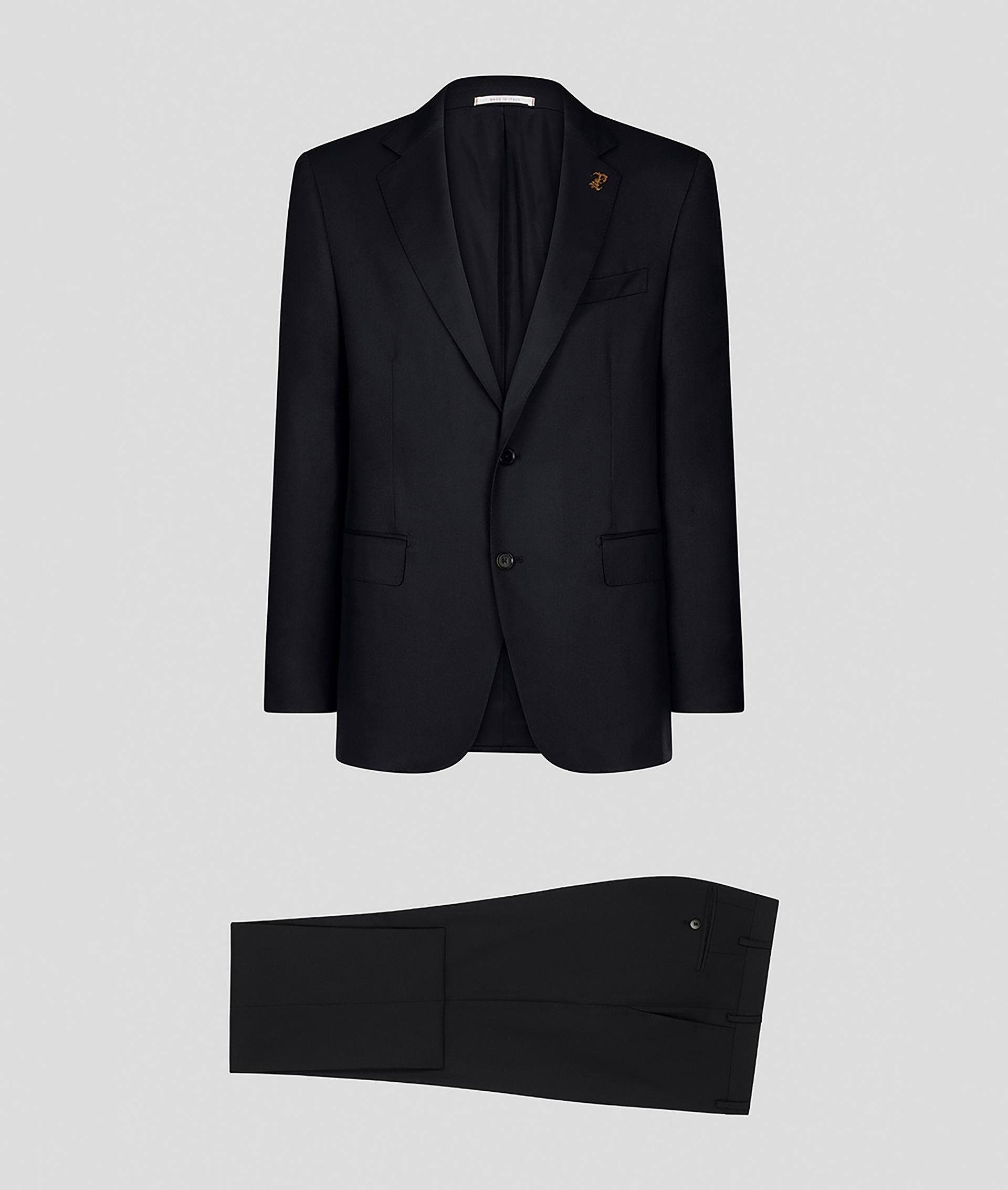 Vicenza Suit in Pure Wool Black | Pal Zileri
