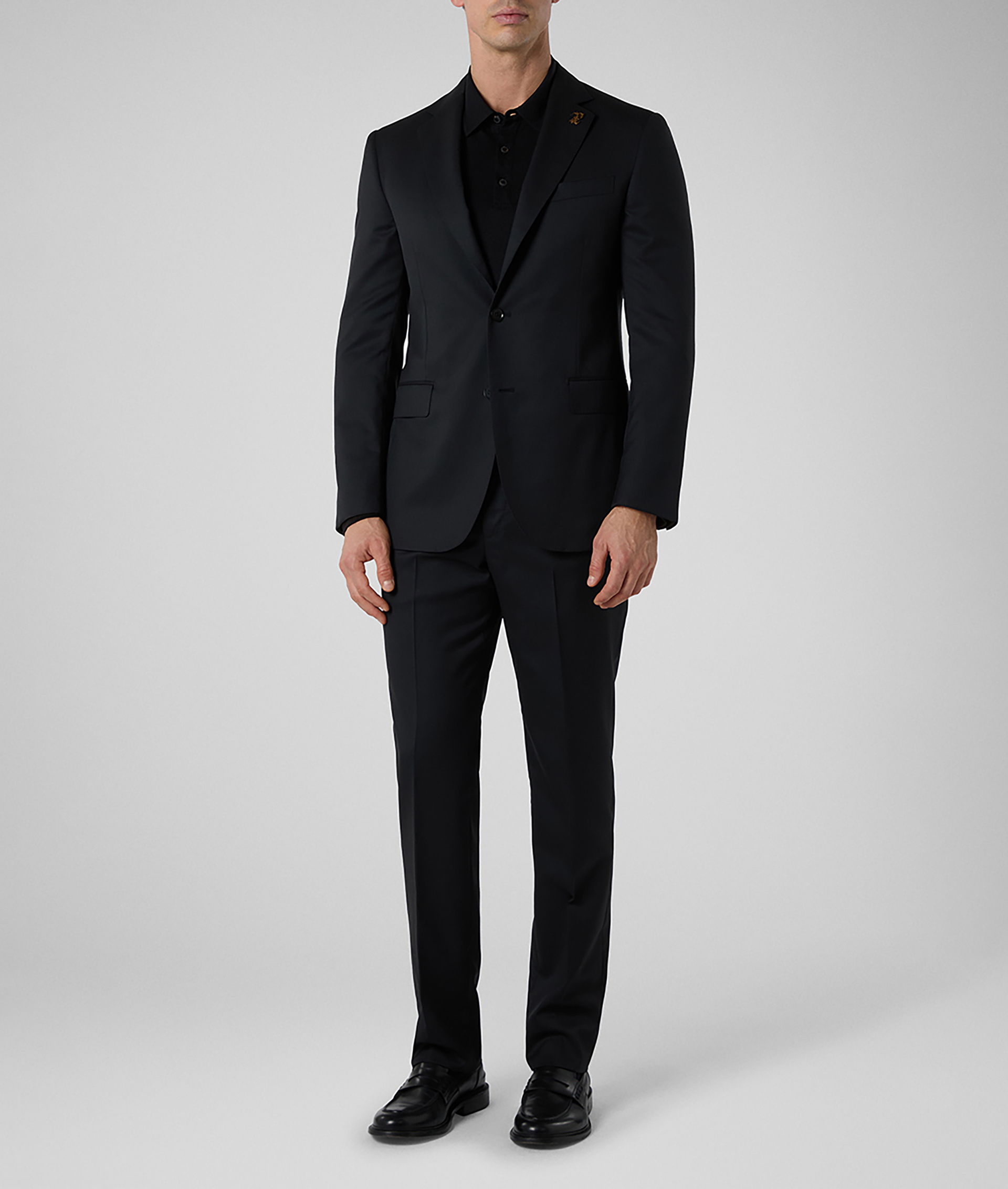 Vicenza Suit in Pure Wool Black | Pal Zileri