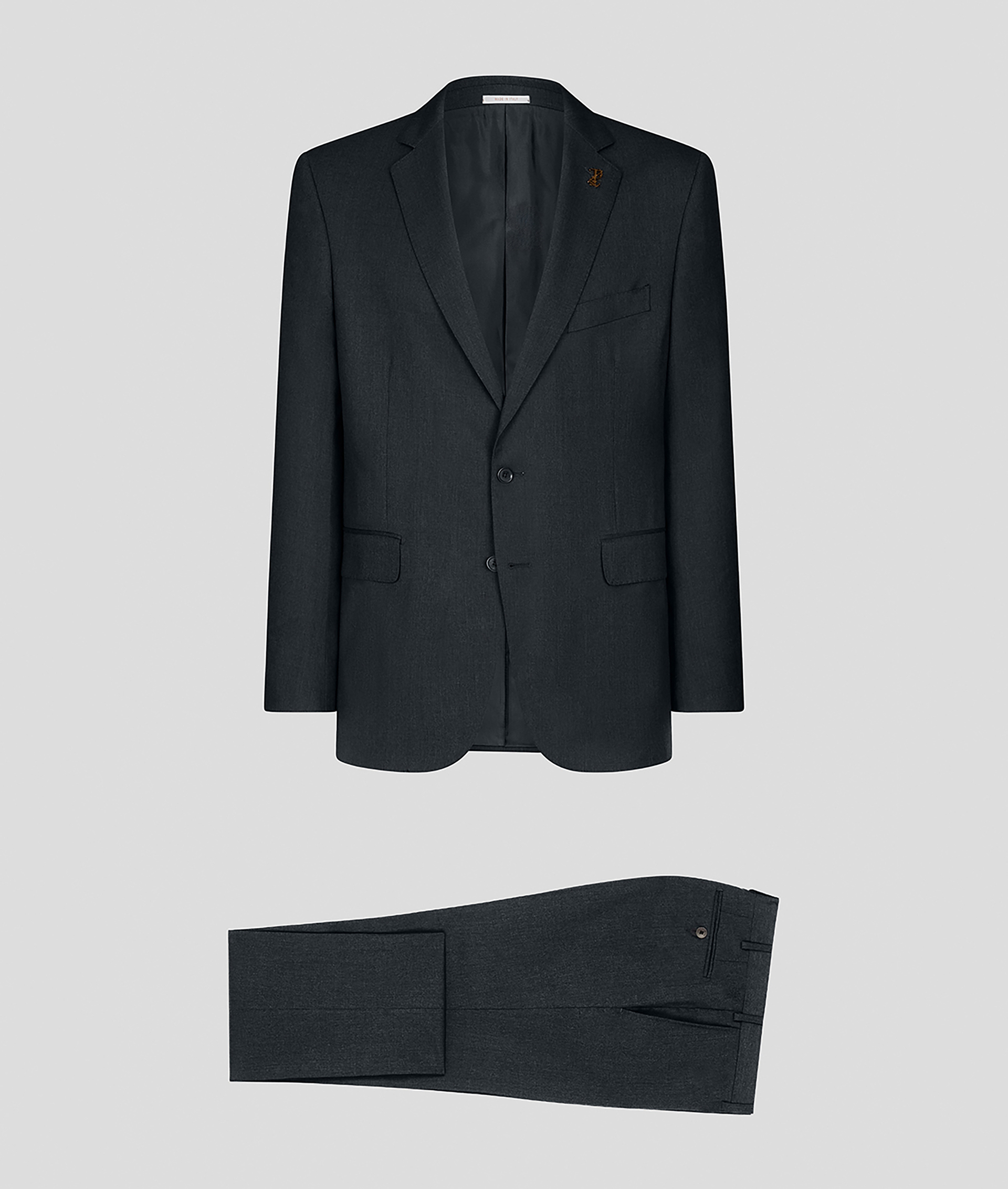 Vicenza Suit in Pure Wool Dark Grey | Pal Zileri