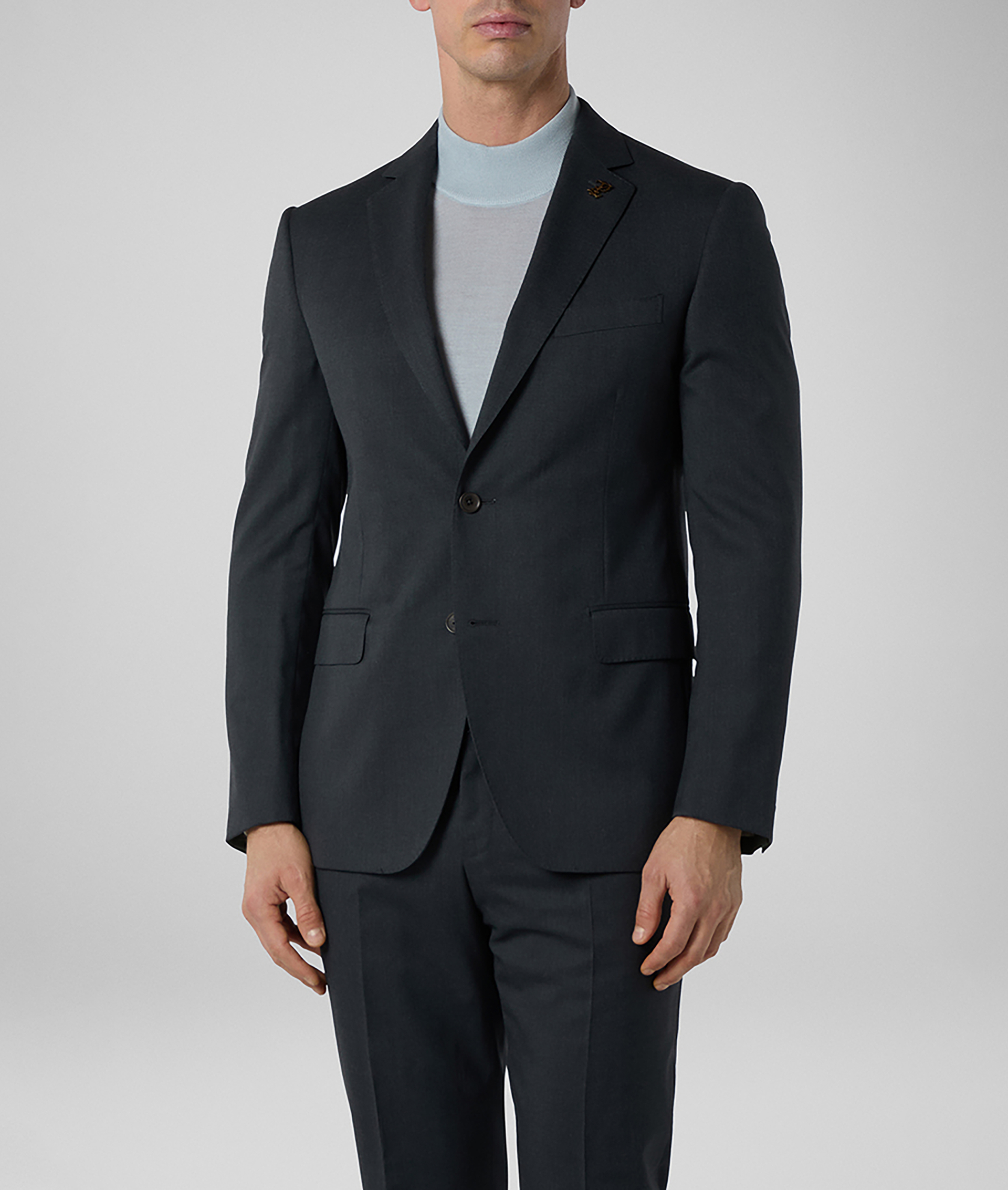 Vicenza Suit in Pure Wool Dark Grey | Pal Zileri