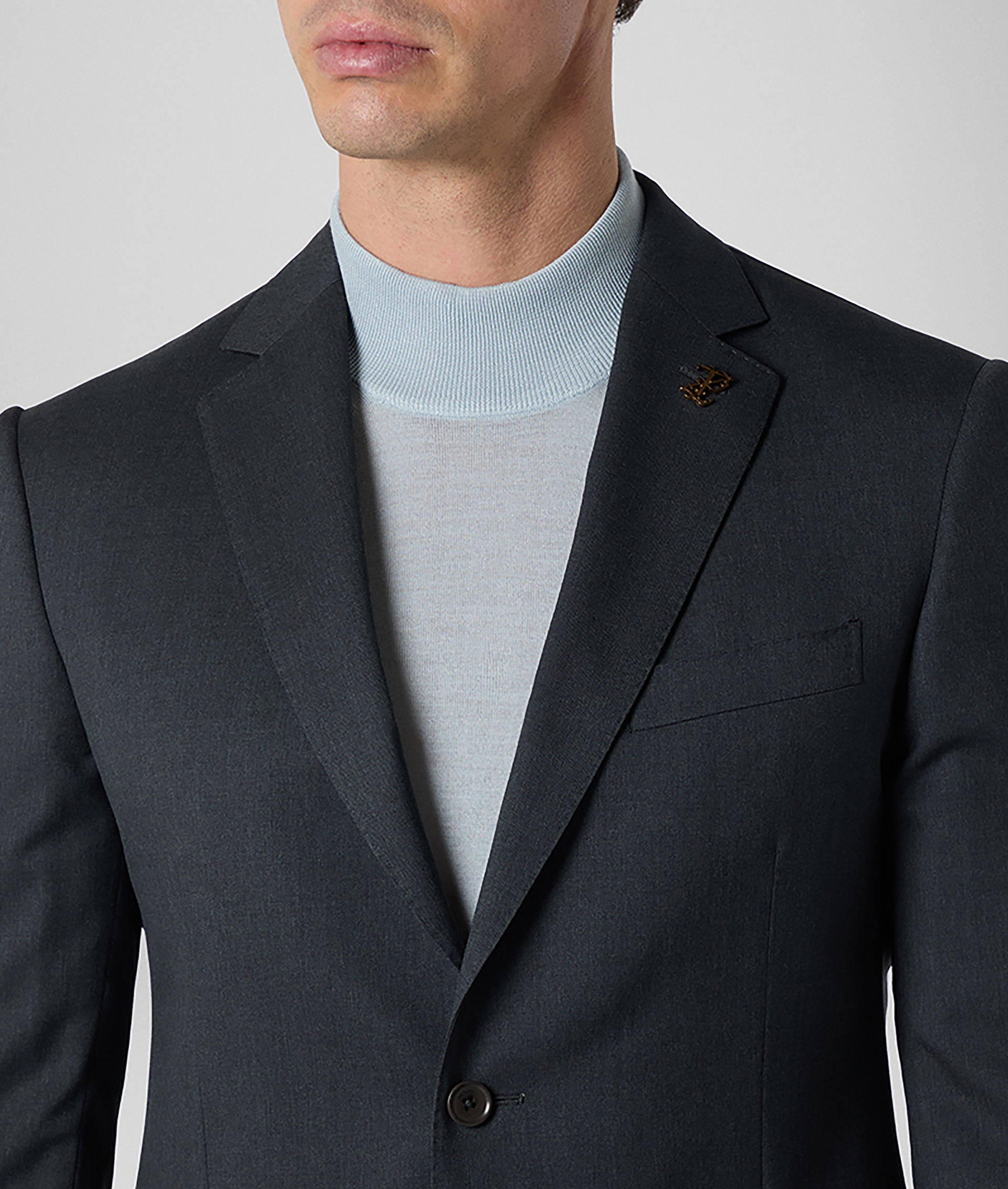 Vicenza Suit in Pure Wool Dark Grey | Pal Zileri