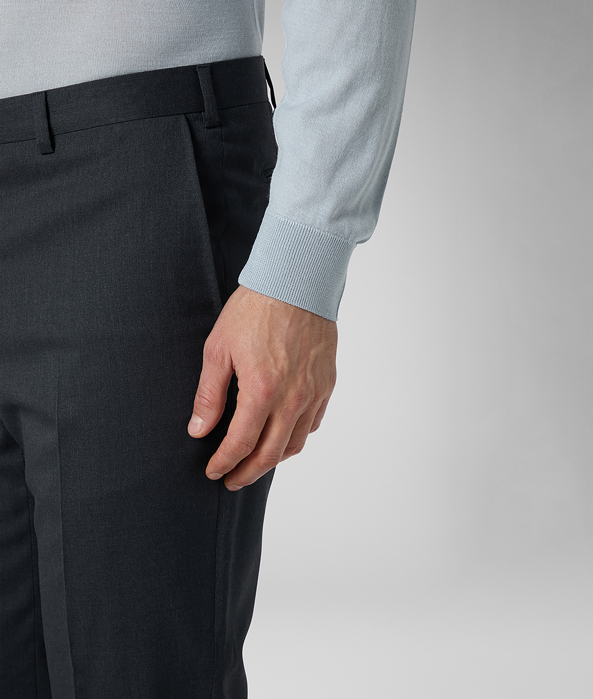 Vicenza Suit in Pure Wool Dark Grey | Pal Zileri