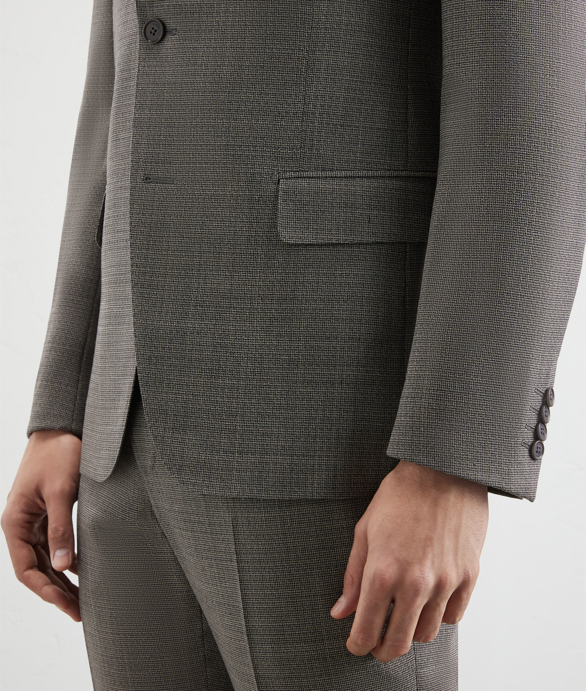 Key Suit In Stretch Wool And Technical Fabric Light Brown | Pal Zileri