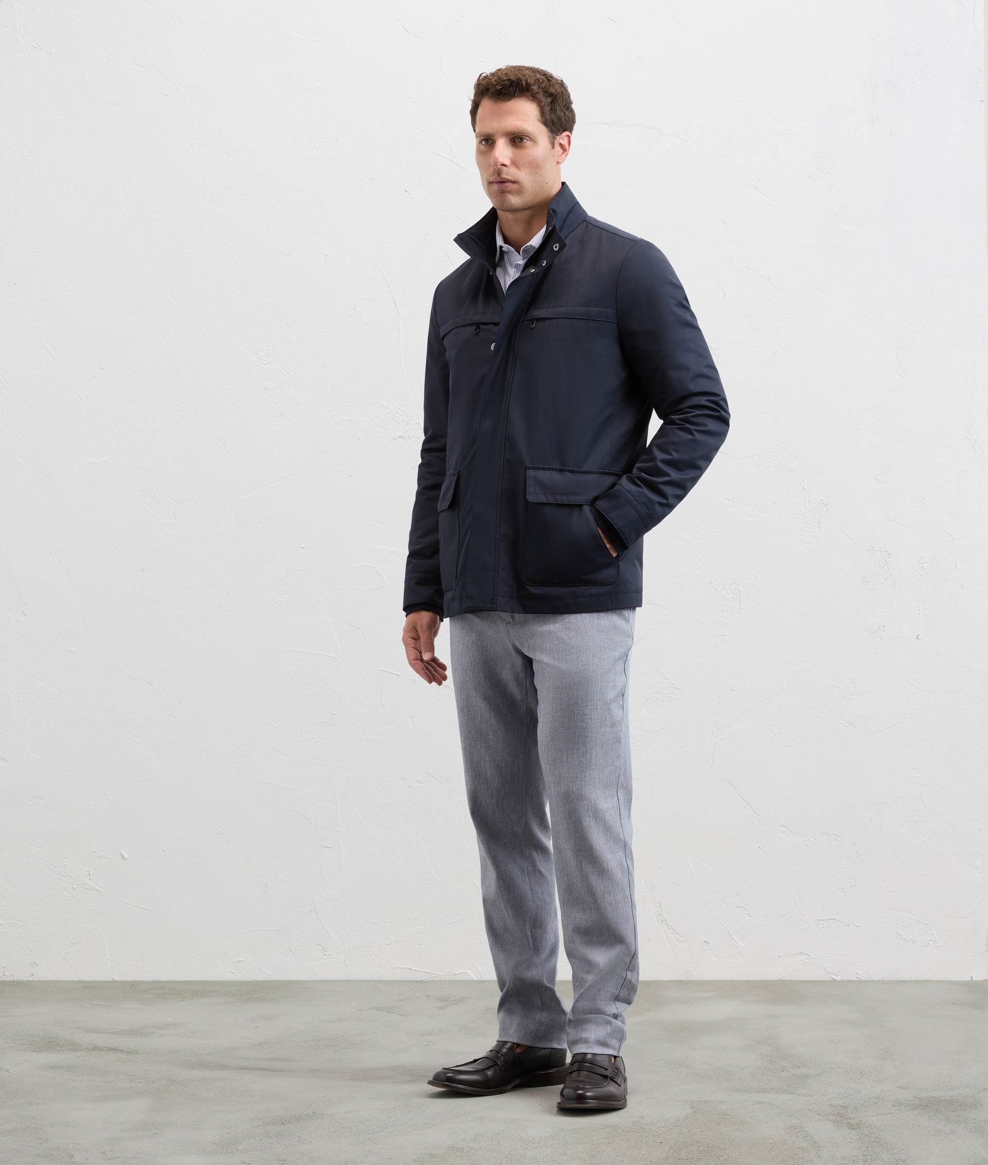Oyster Field Jacket - Outerwear - Pal Zileri | Official Website