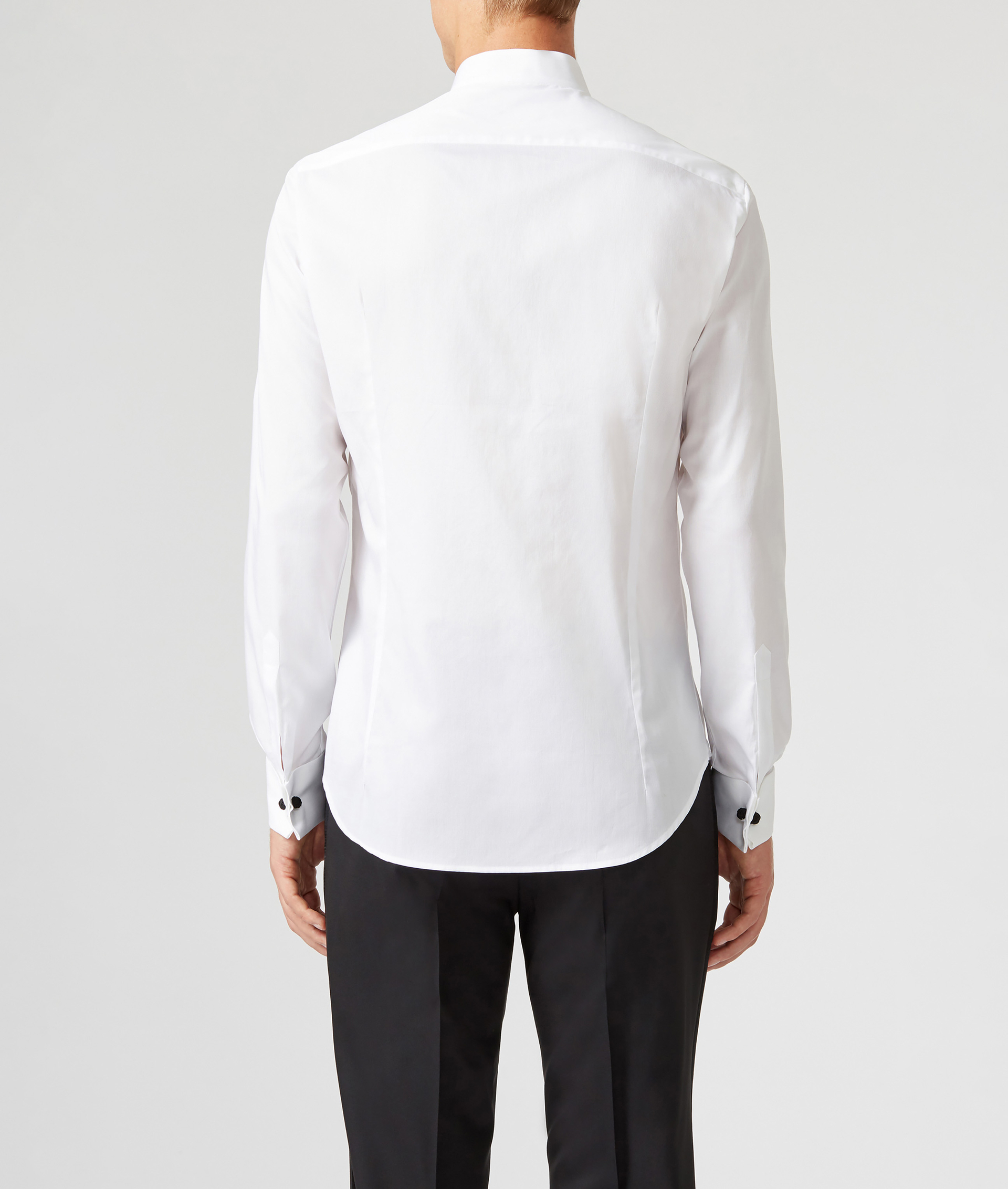 Tuxedo Shirt in Pure Cotton Slim Fit White | Pal Zileri