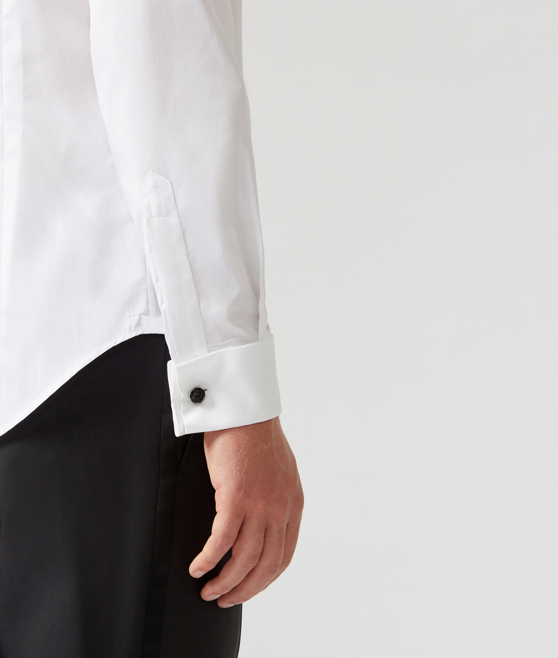 Tuxedo Shirt in Pure Cotton Slim Fit White | Pal Zileri