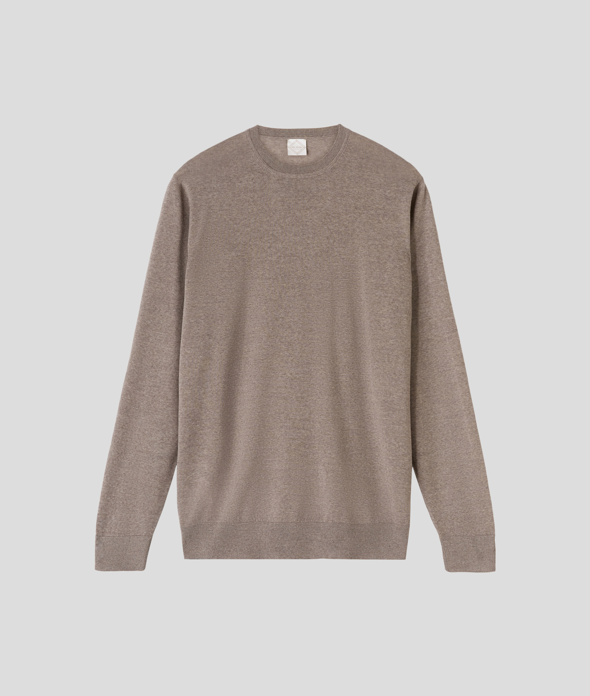 Crewneck Sweater in Virgin Wool Natural | Pal Zileri