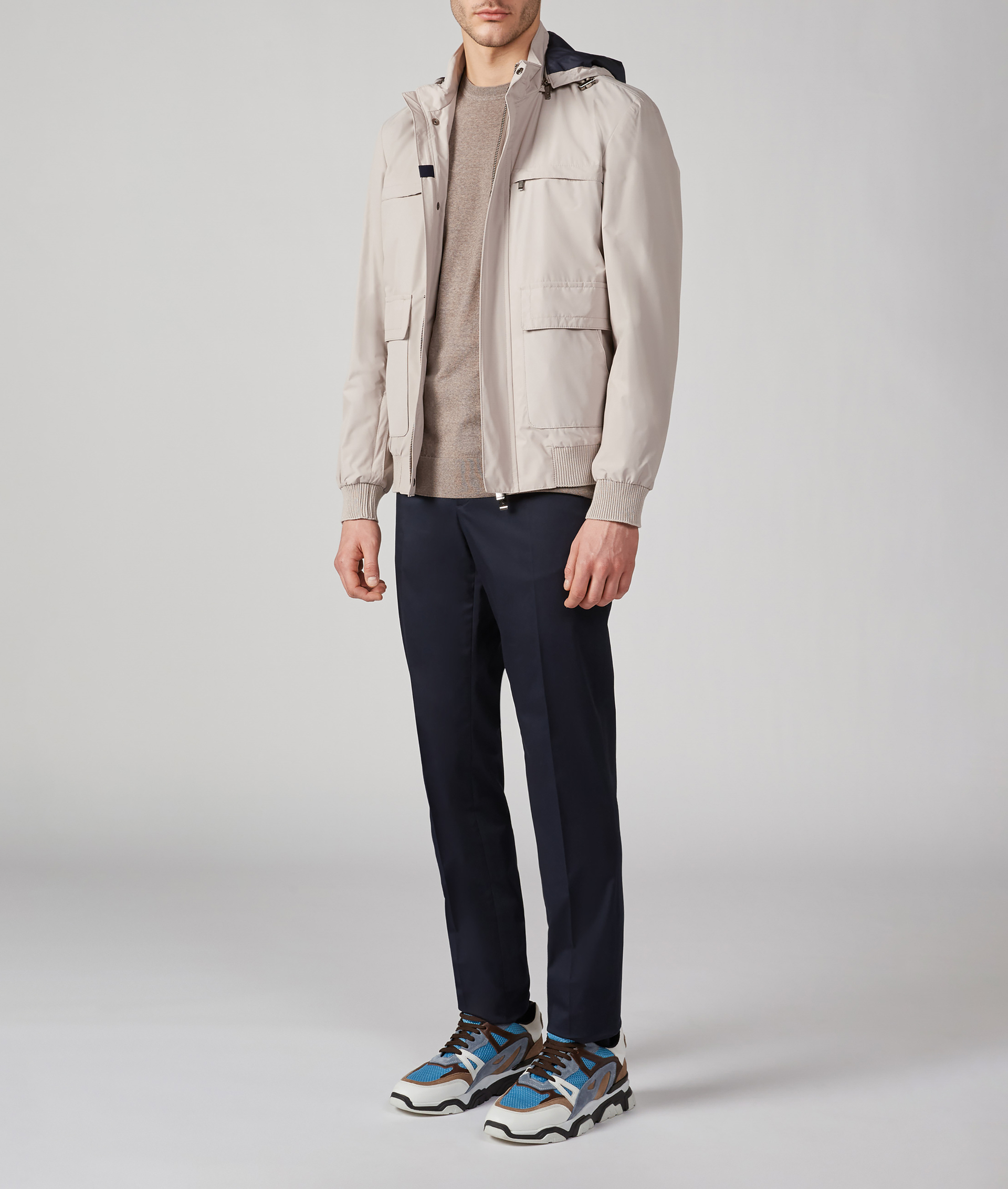 Crewneck Sweater in Virgin Wool Natural | Pal Zileri