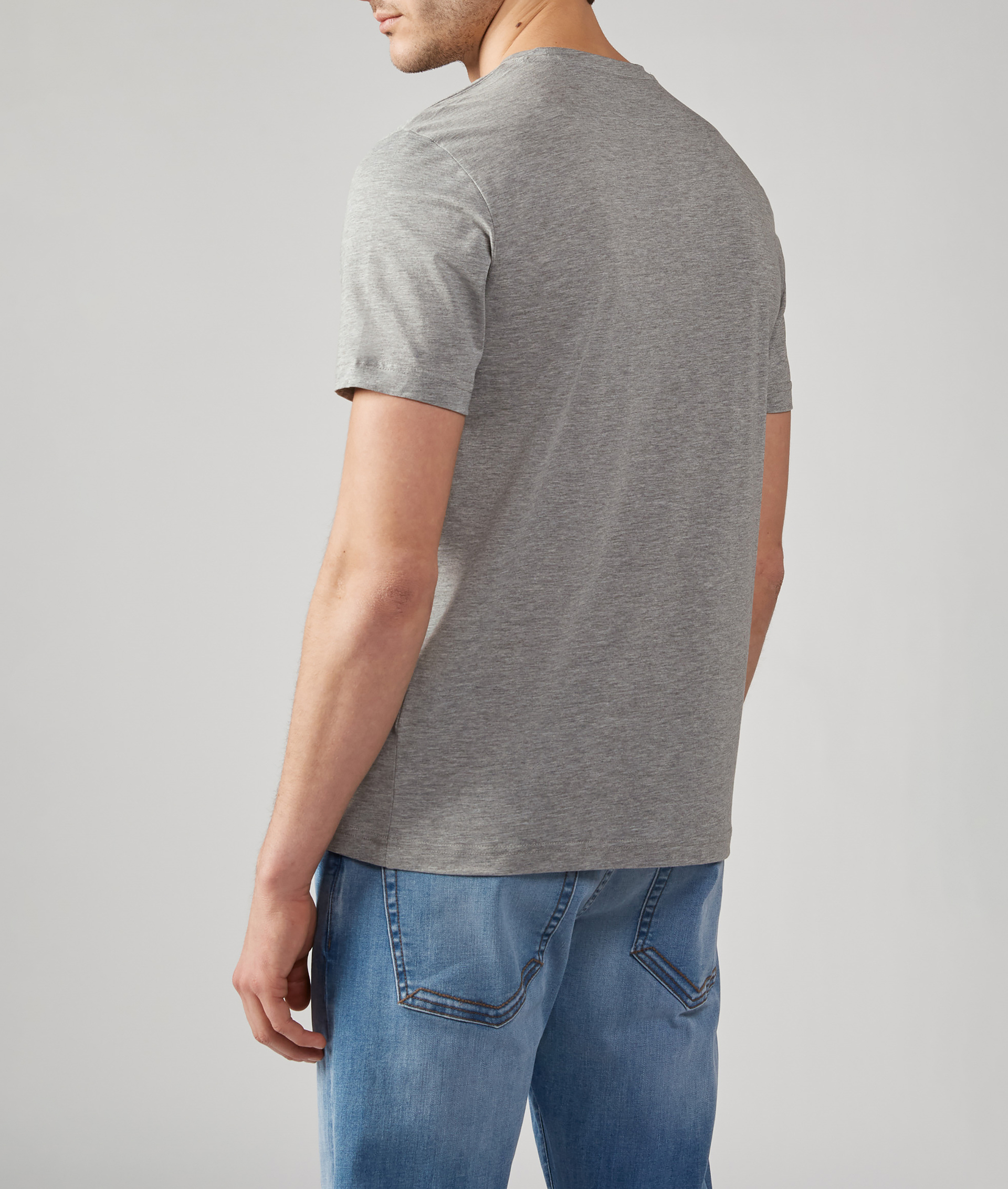 Tshirt in jersey di Cotone Ultraleggera Grigio Chiaro | Pal Zileri