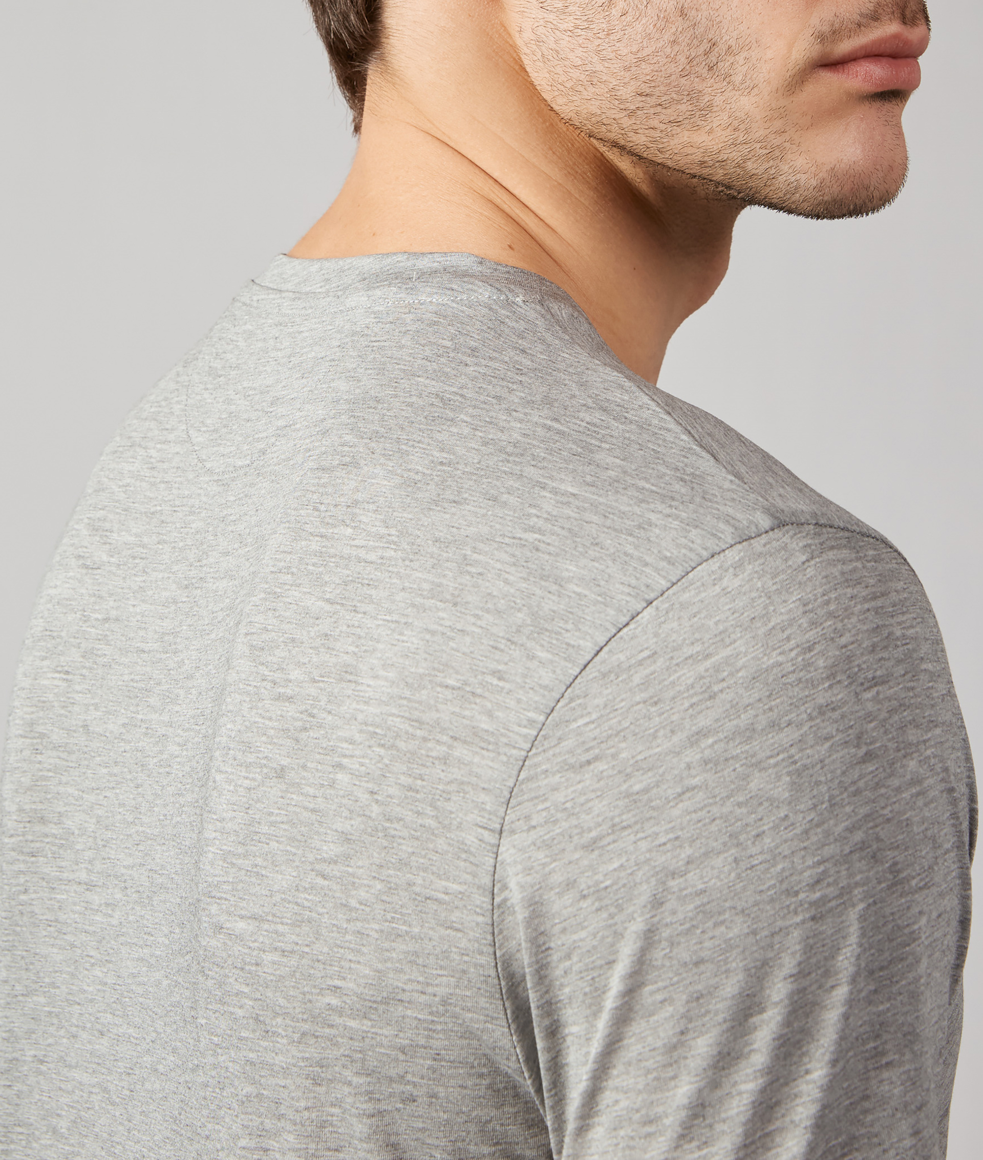Tshirt in jersey di Cotone Ultraleggera Grigio Chiaro | Pal Zileri