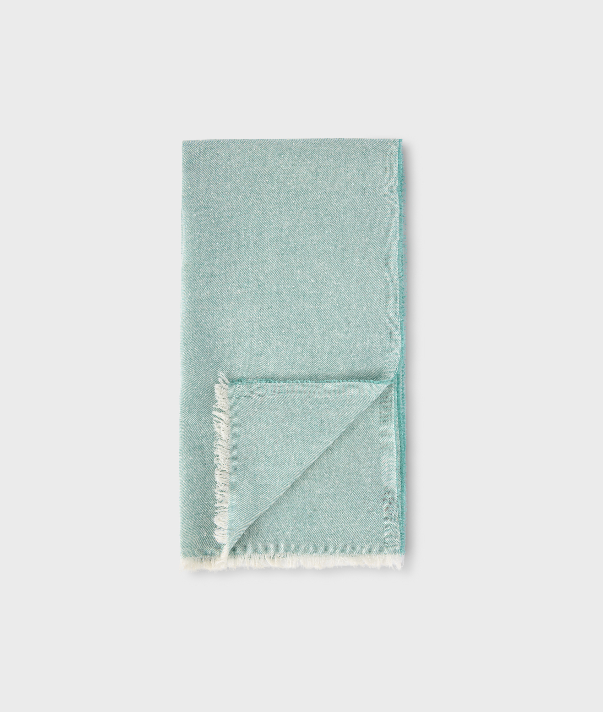Woven Scarf In Cotton And Linen Light Green | Pal Zileri