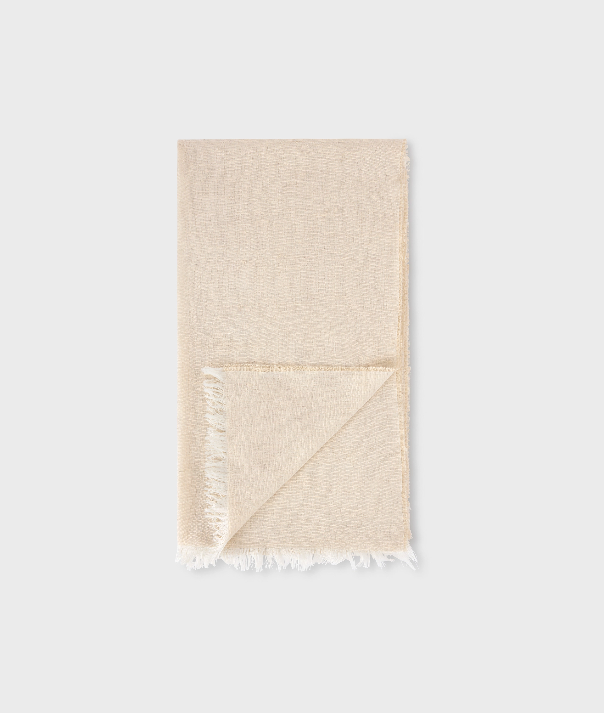 Woven Scarf In Pure Silk Natural | Pal Zileri