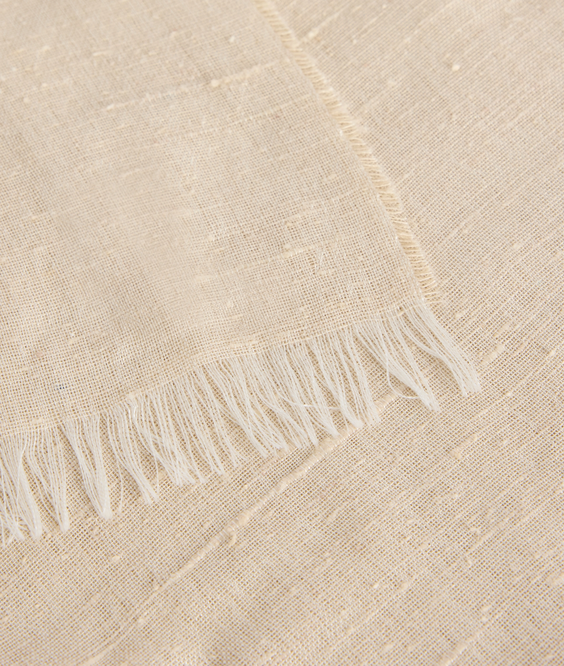 Woven Scarf In Pure Silk Natural | Pal Zileri