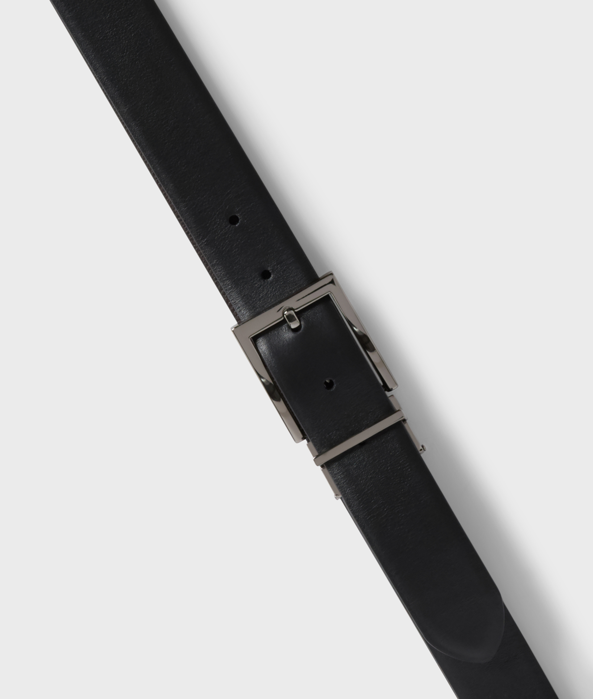 Pure Calfskin Belt With Gunmetal Buckle Brown | Pal Zileri