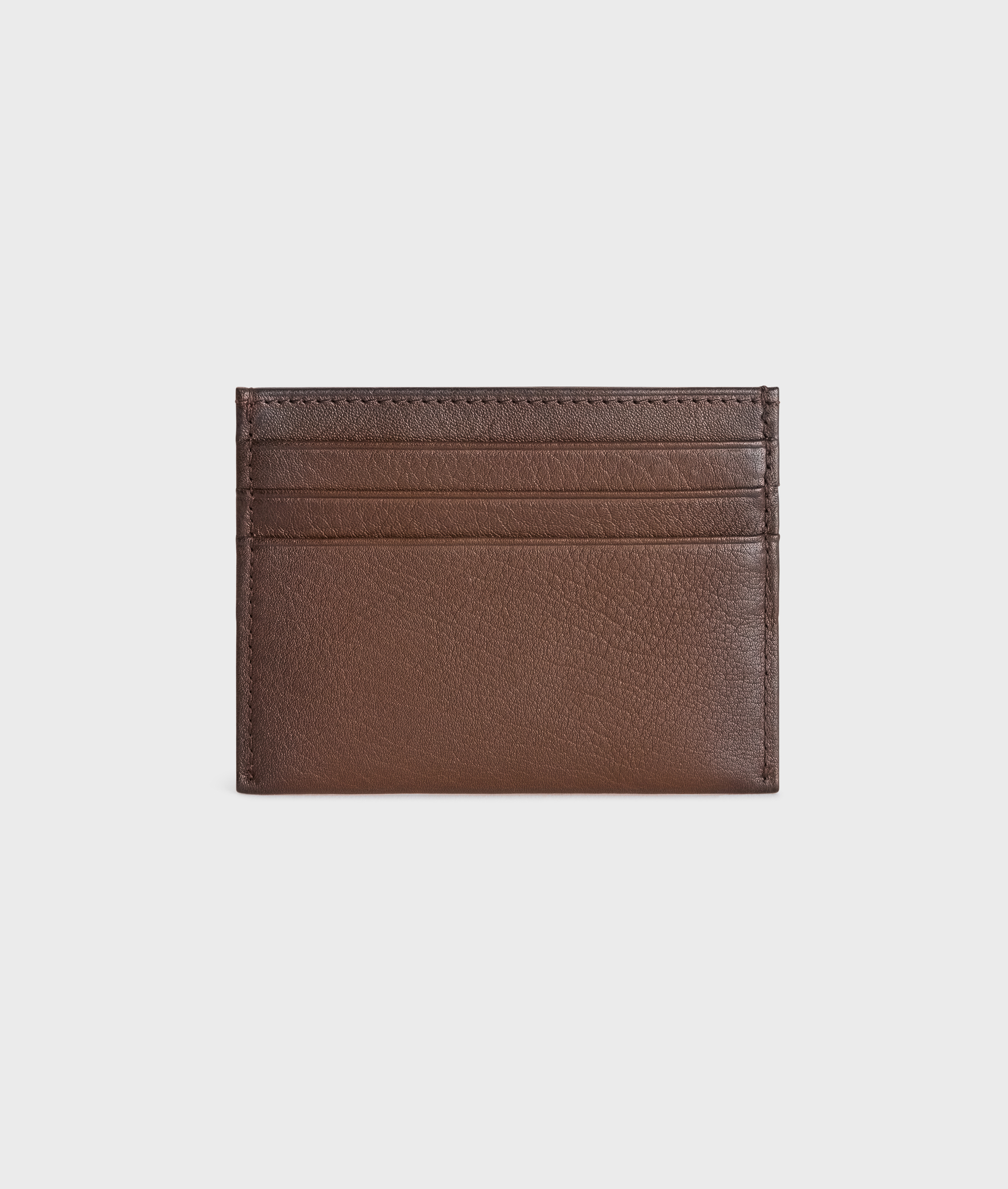 Porta Carte In Pelle Vegetale Con Logo Marrone | Pal Zileri
