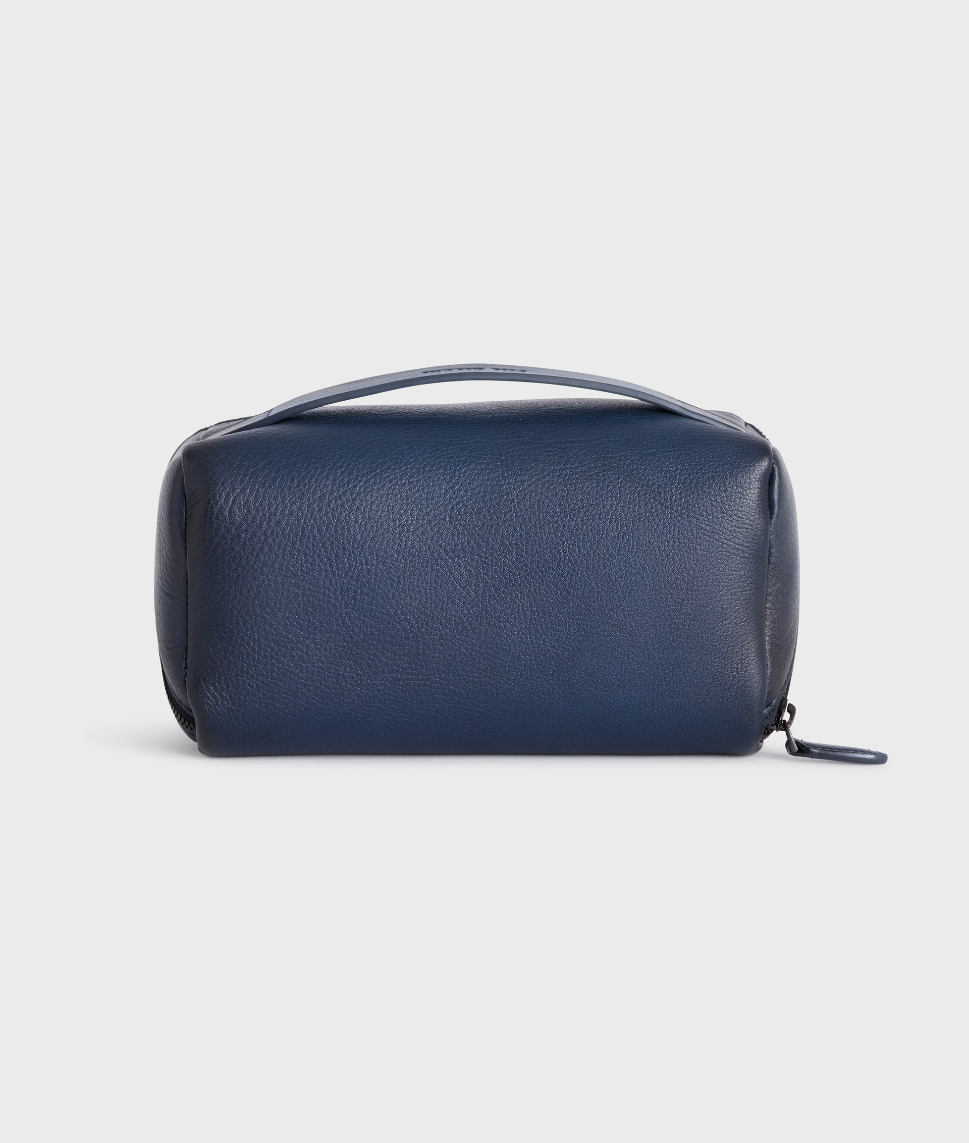 Beautycase In Vegetable Tanned Leather Navy Blue | Pal Zileri