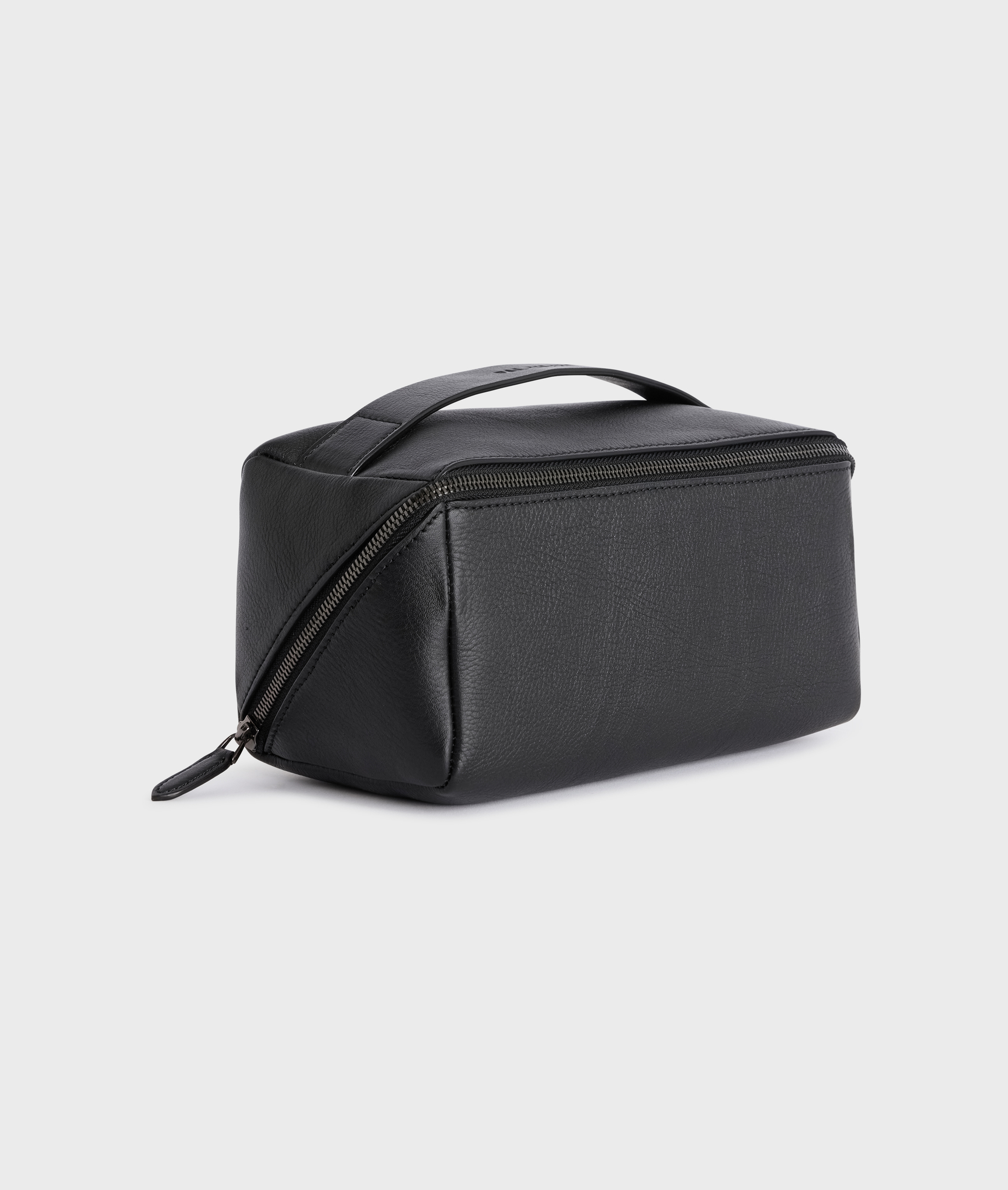 Beautycase In pelle con concia vegetale Nero | Pal Zileri