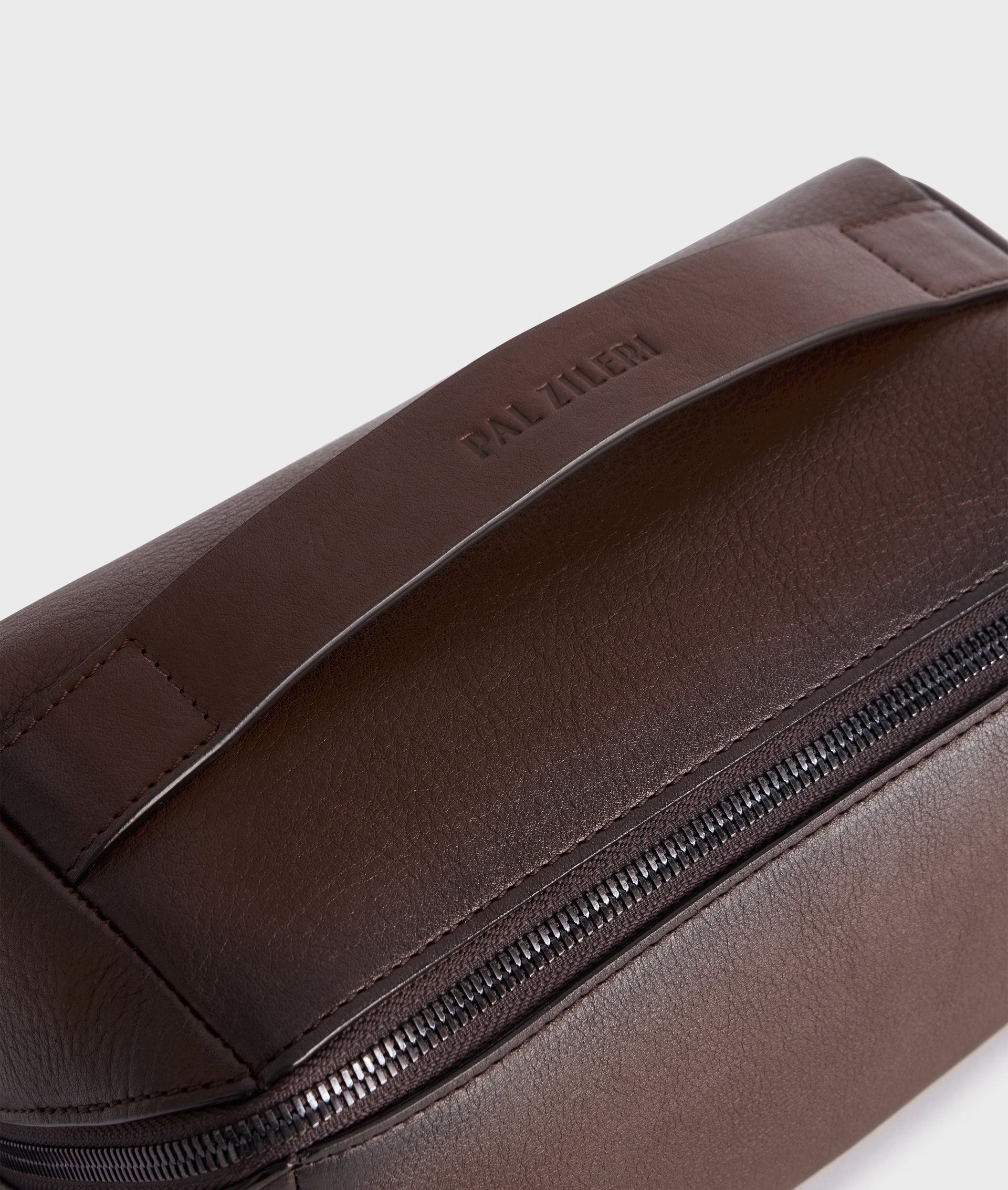 Beautycase In vegetable tanned Leather Brown | Pal Zileri