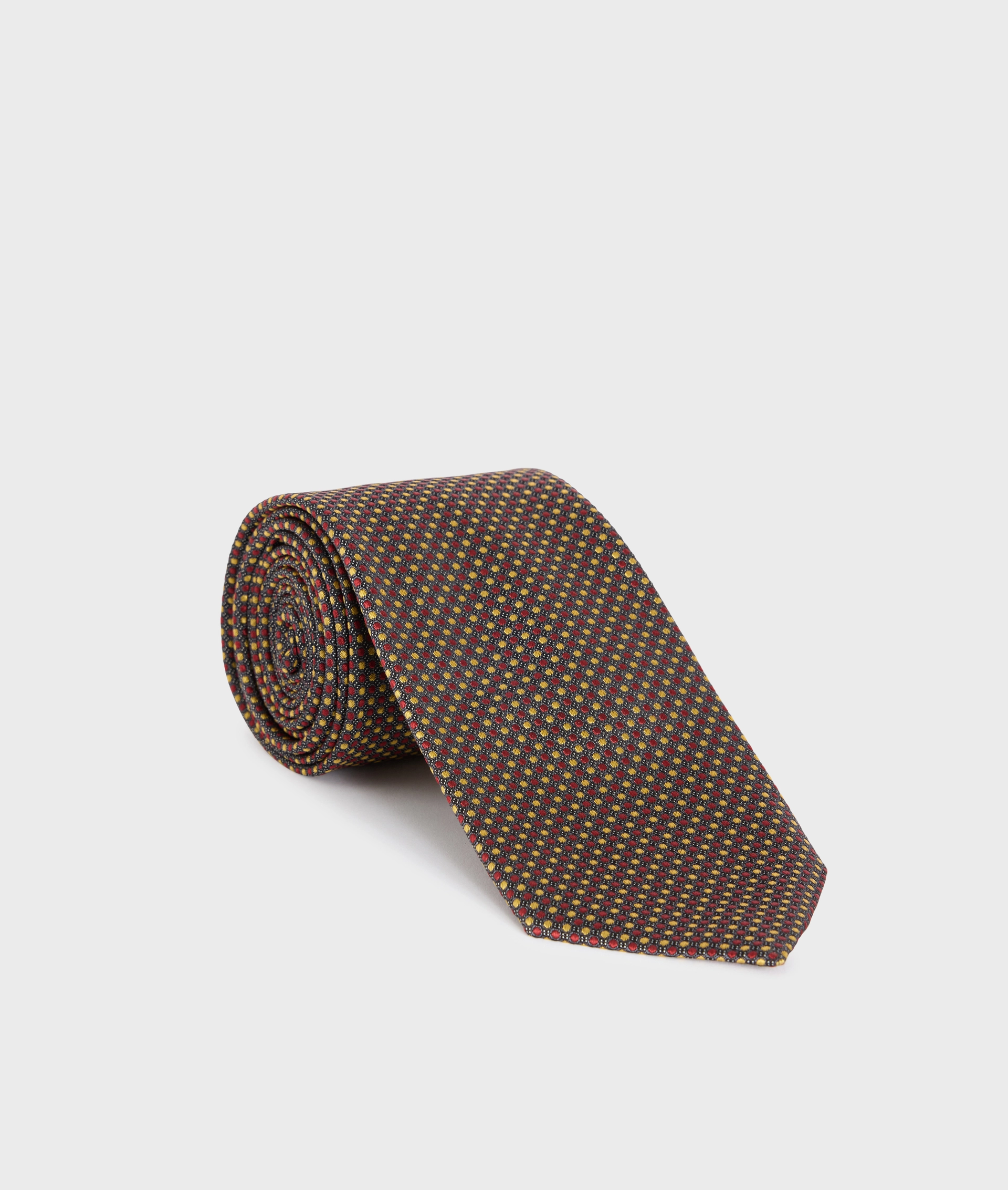 Tie in silk jacquard red | Pal Zileri