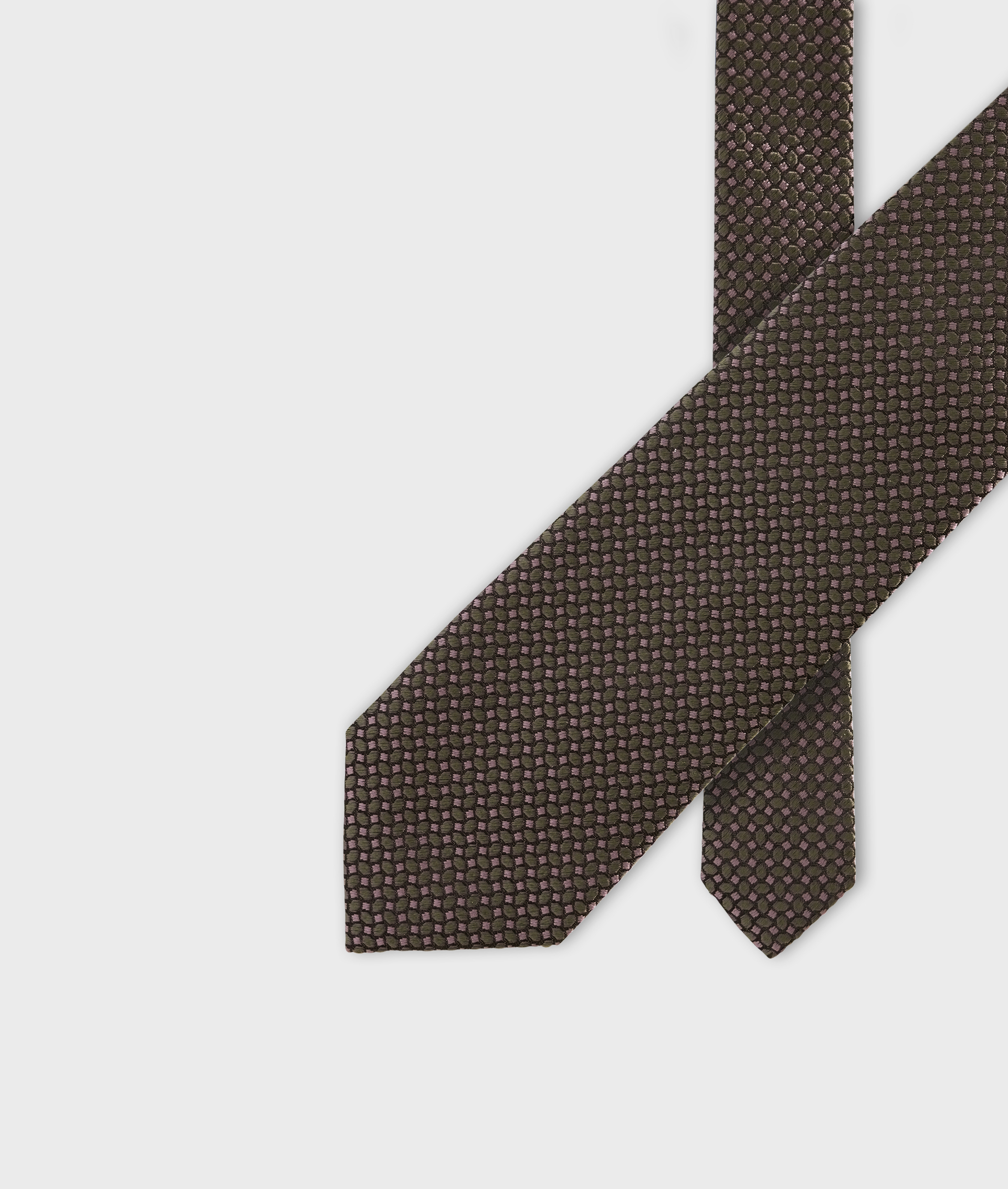 Cravatta in seta jacquard verde | Pal Zileri
