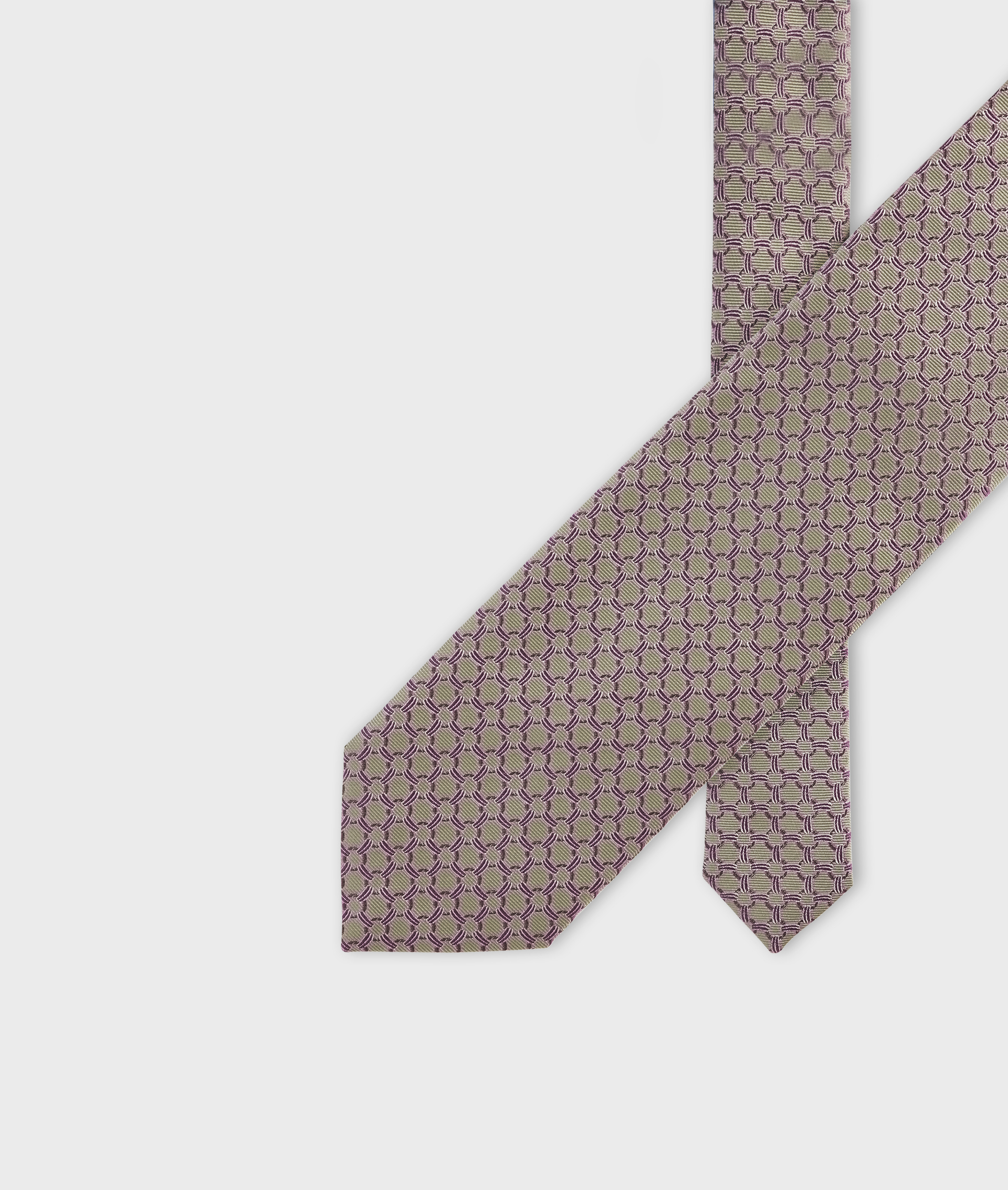 Cravatta in seta jacquard verde chiaro | Pal Zileri