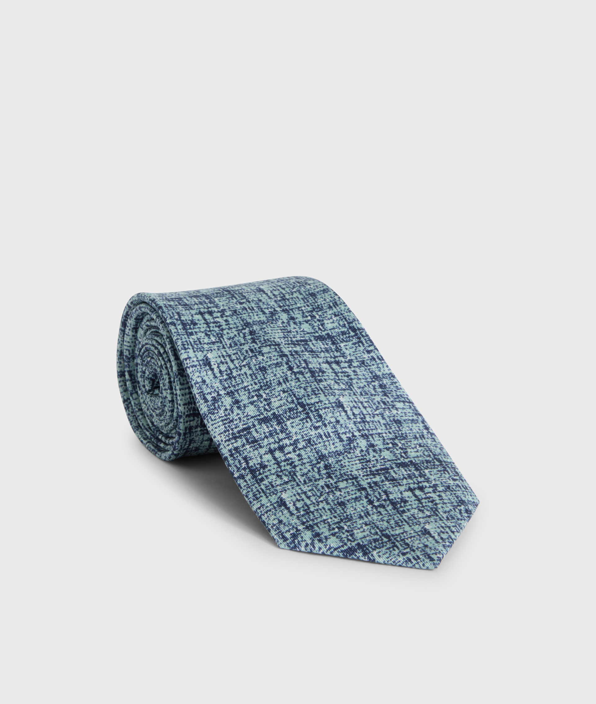 Tie In Pure Jacquard Silk Light Green | Pal Zileri