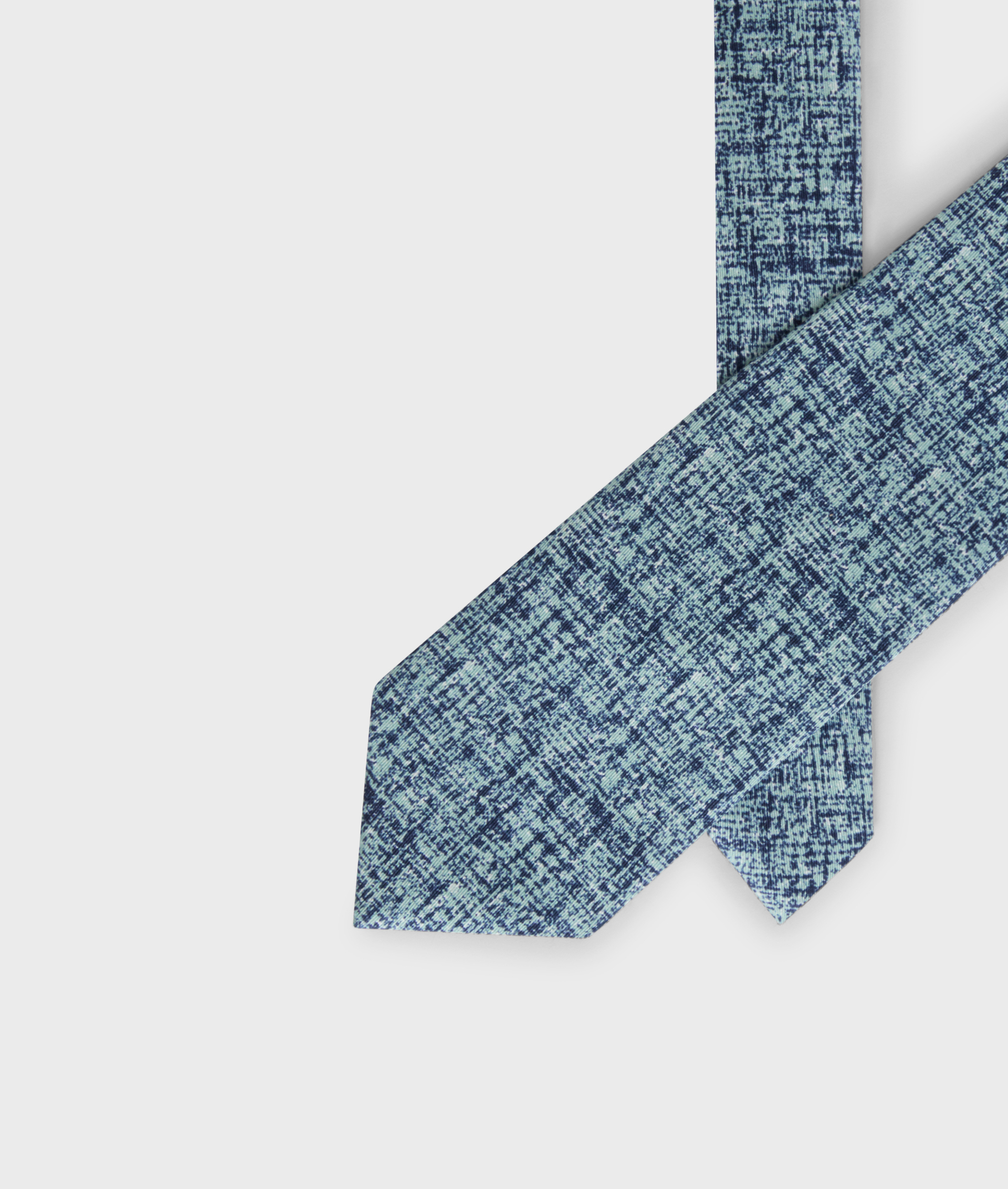 Tie In Pure Jacquard Silk Light Green | Pal Zileri