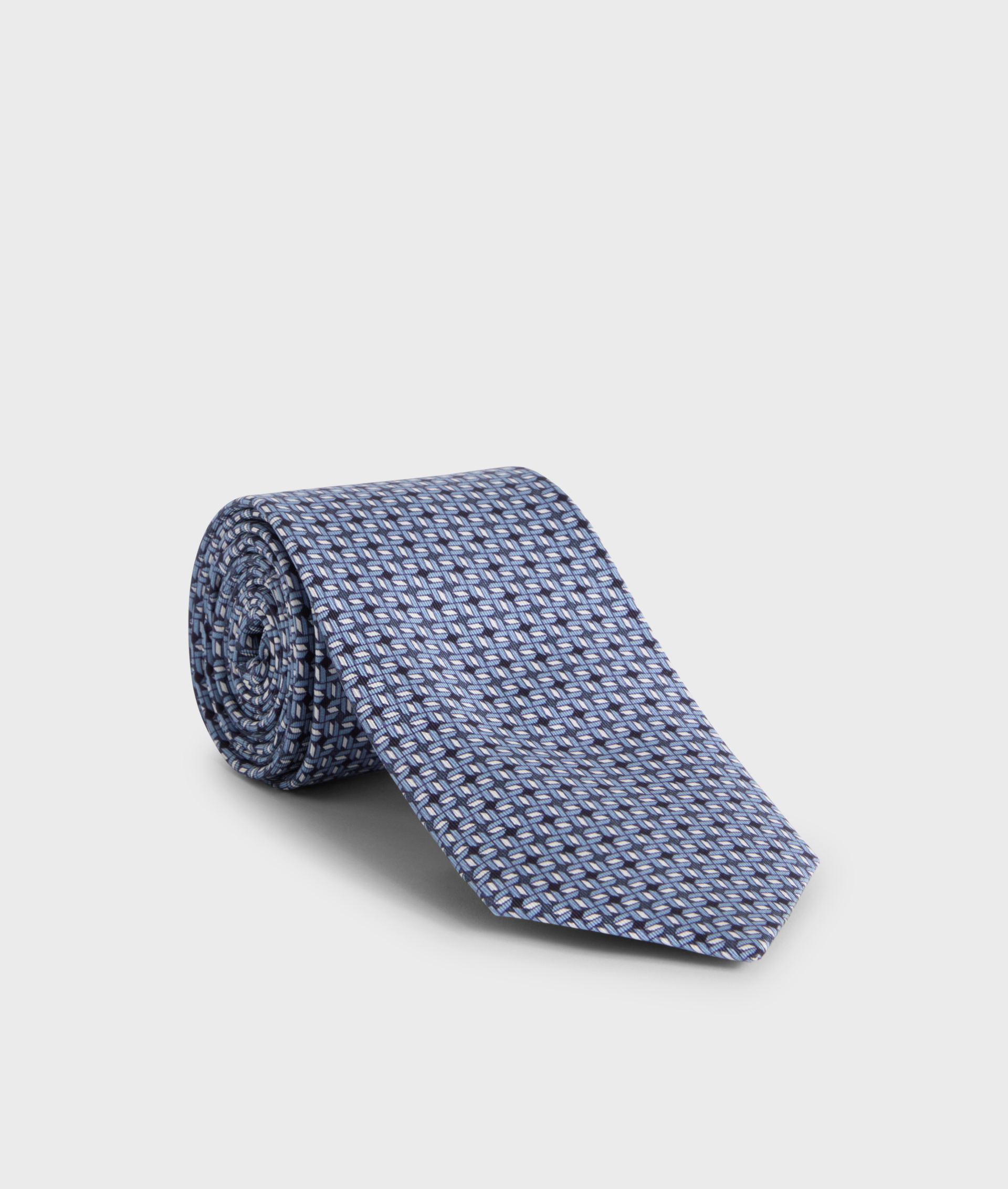 Tie In Pure Jacquard Silk Light Blue | Pal Zileri