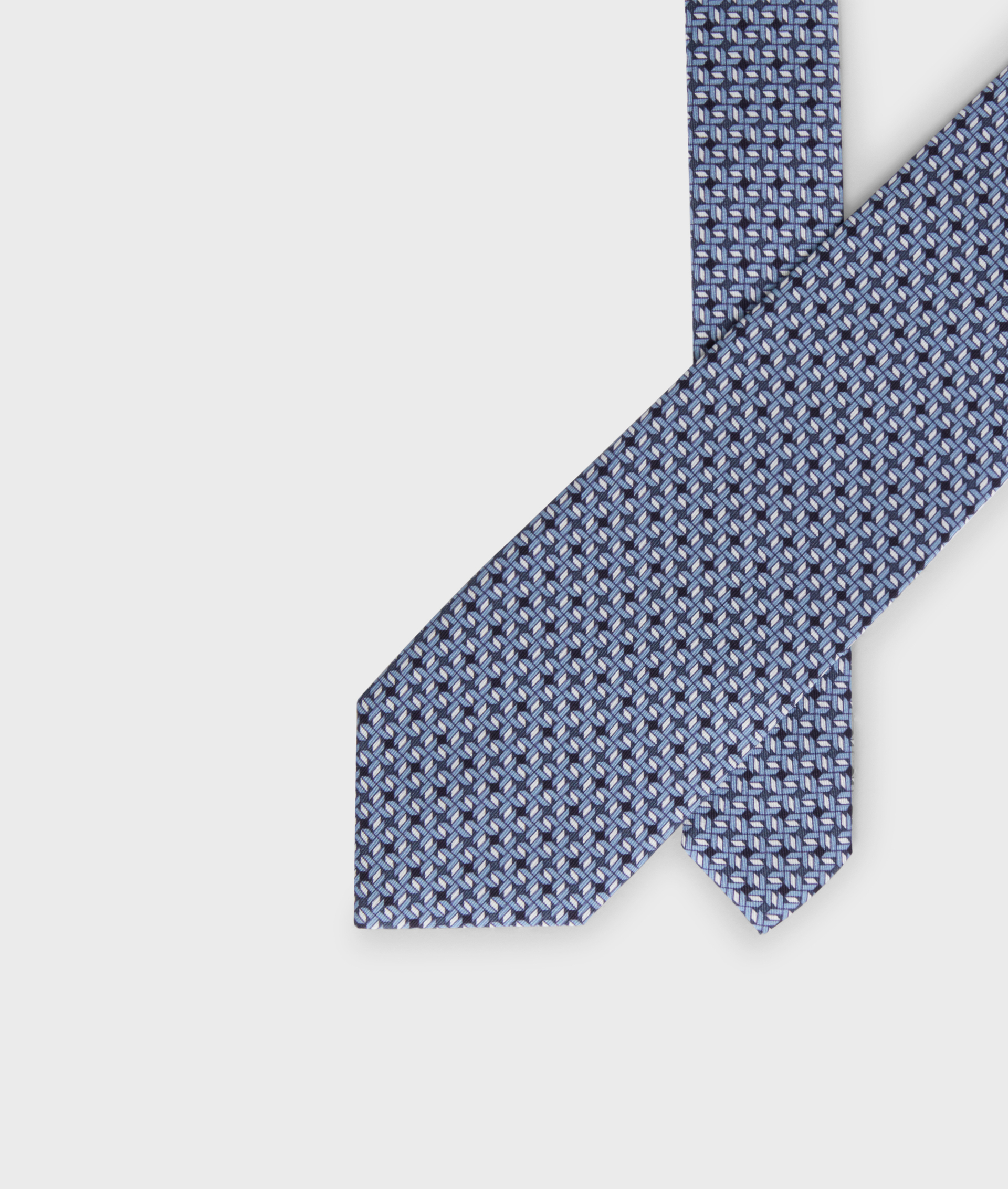 Tie In Pure Jacquard Silk Light Blue | Pal Zileri