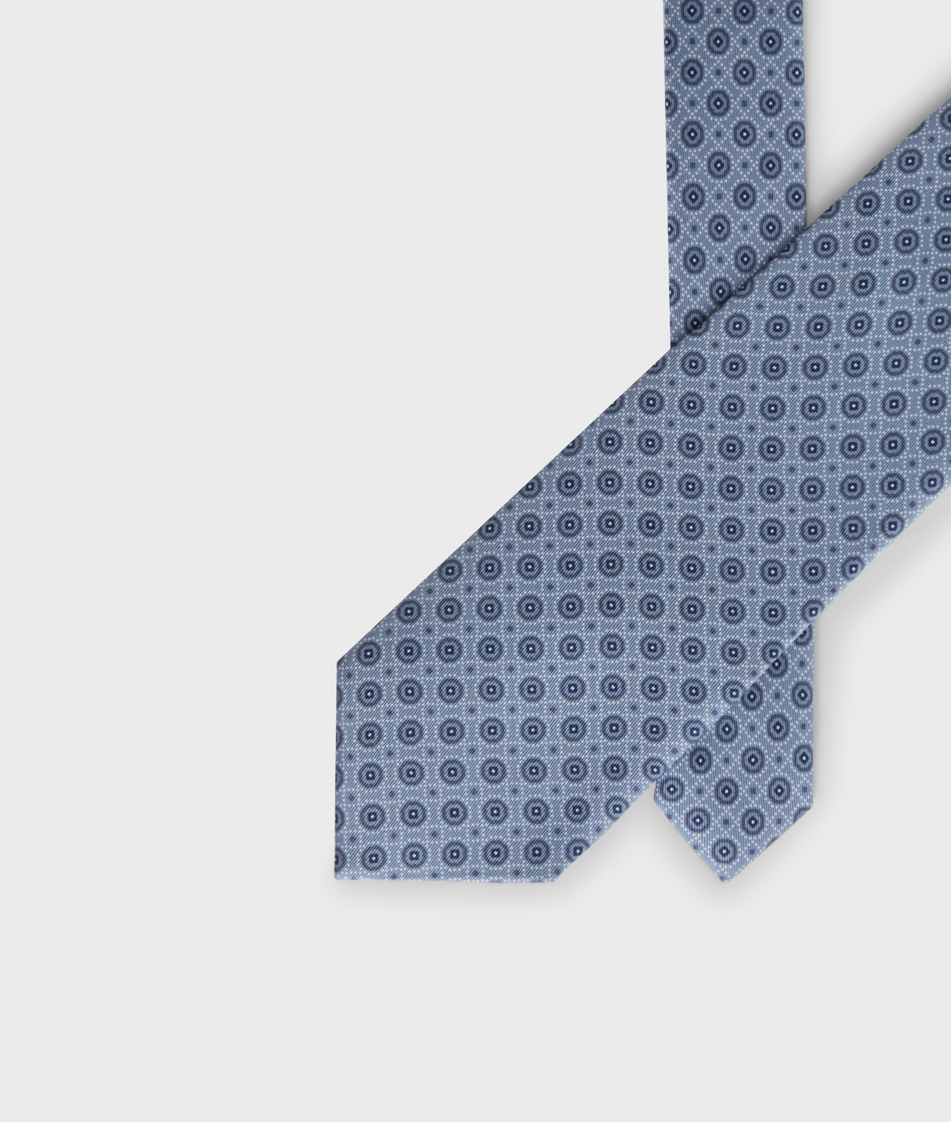 Tie In Pure Jacquard Silk Light Blue | Pal Zileri