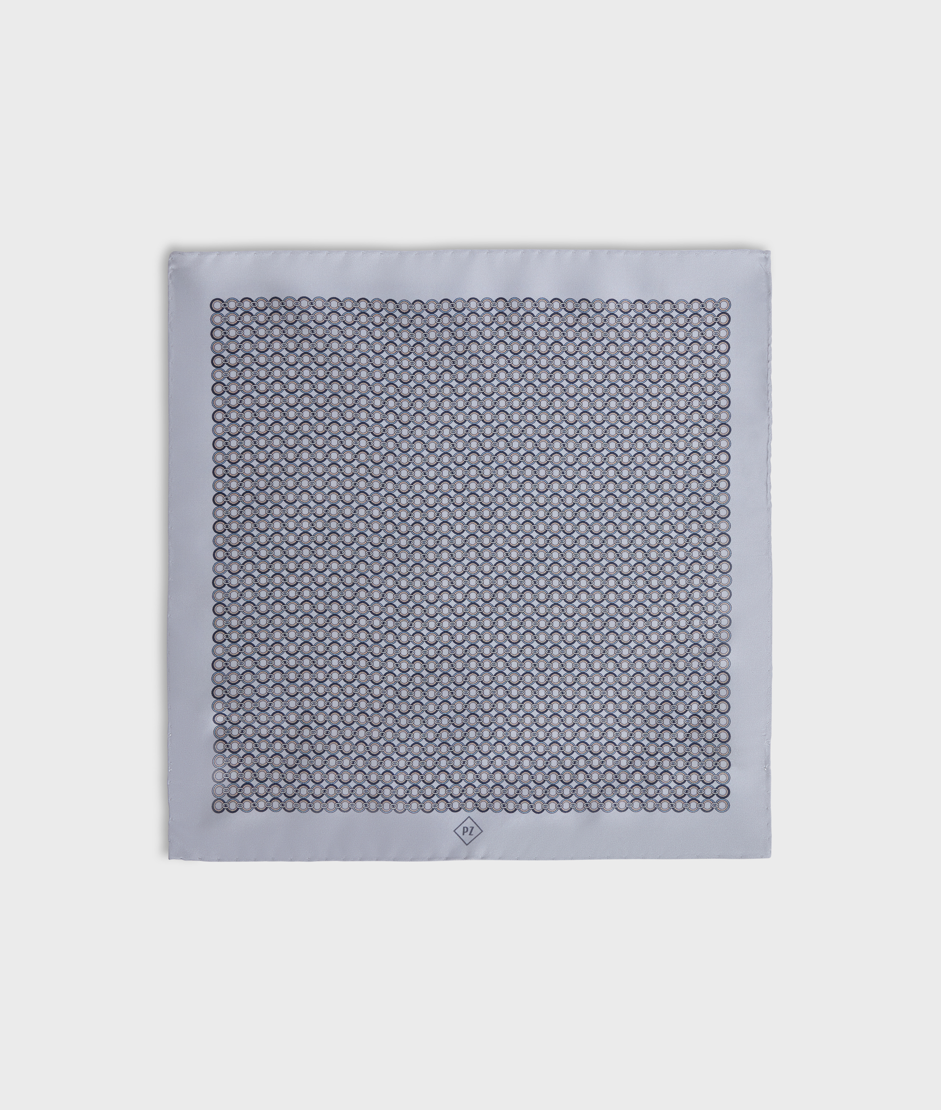Pochette Da Taschino In Pura Seta Grigio Chiaro | Pal Zileri