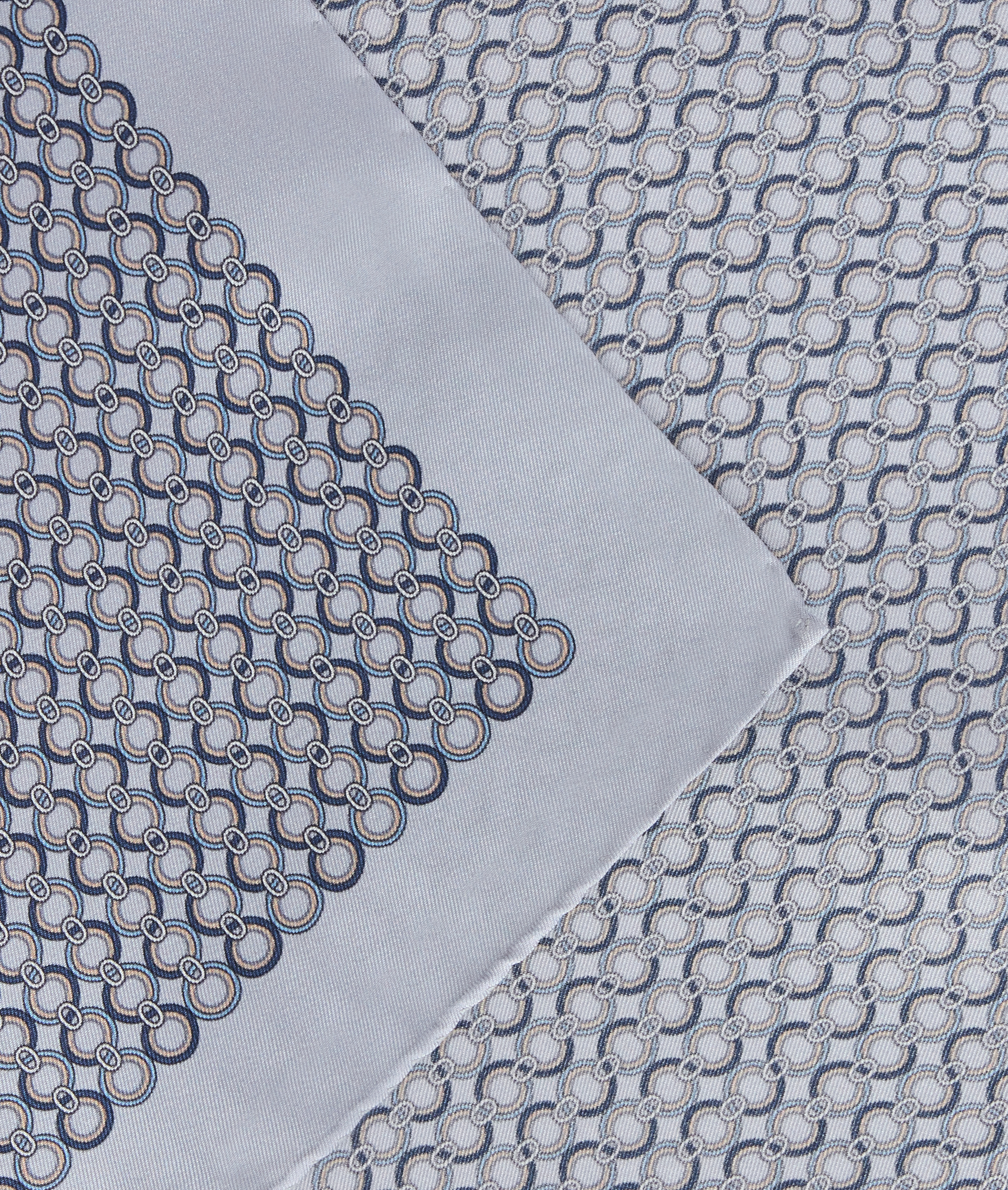 Pochette Da Taschino In Pura Seta Grigio Chiaro | Pal Zileri