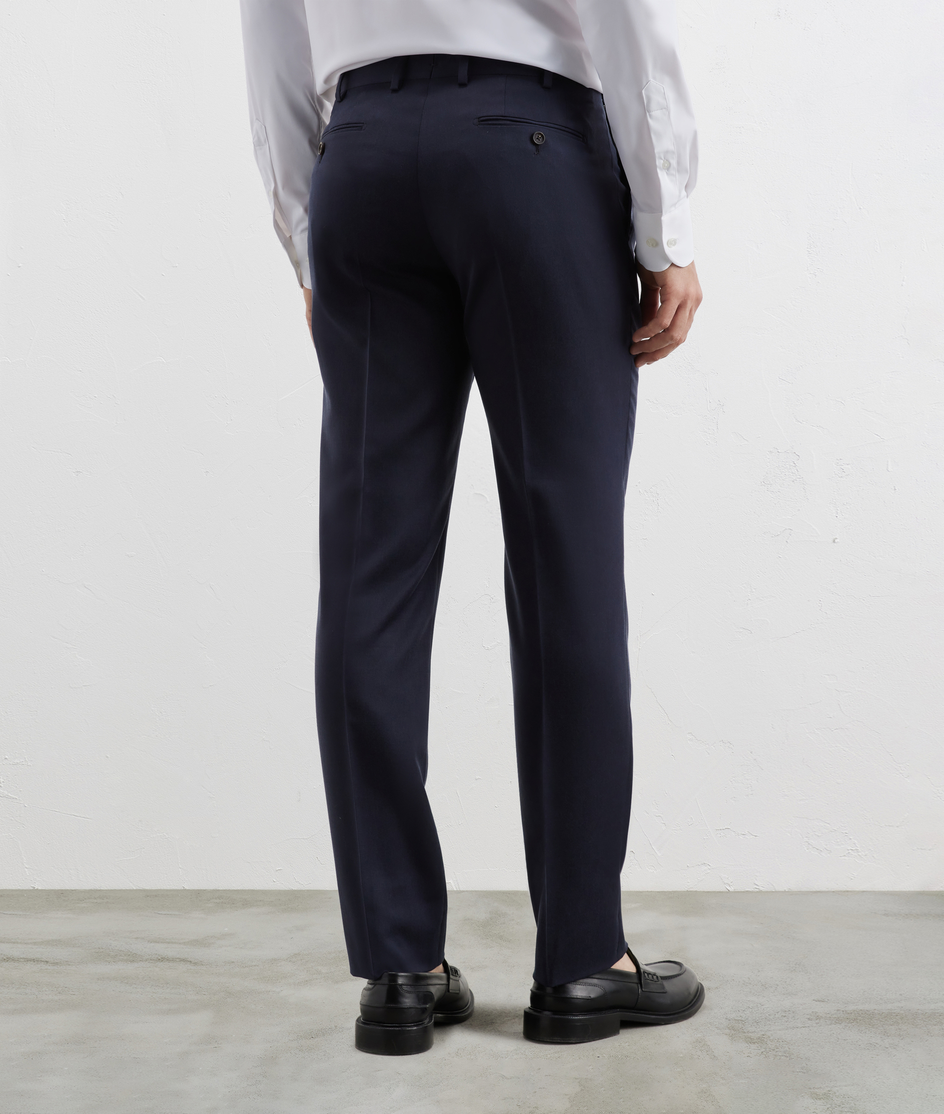 Pants In Wool And Technical Fabric Navy Blue | Pal Zileri