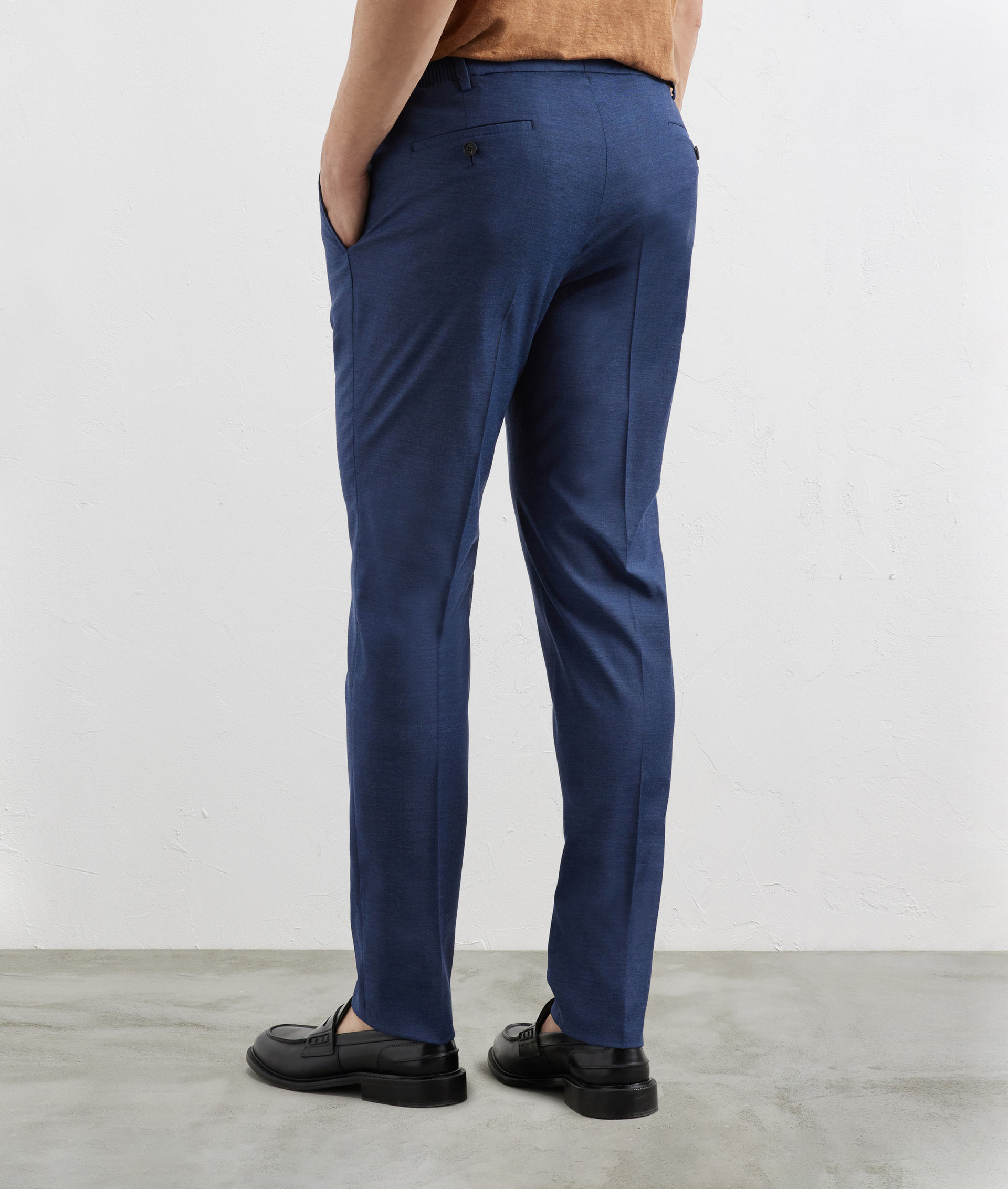 Pants In Wool And Viscose Navy Blue | Pal Zileri