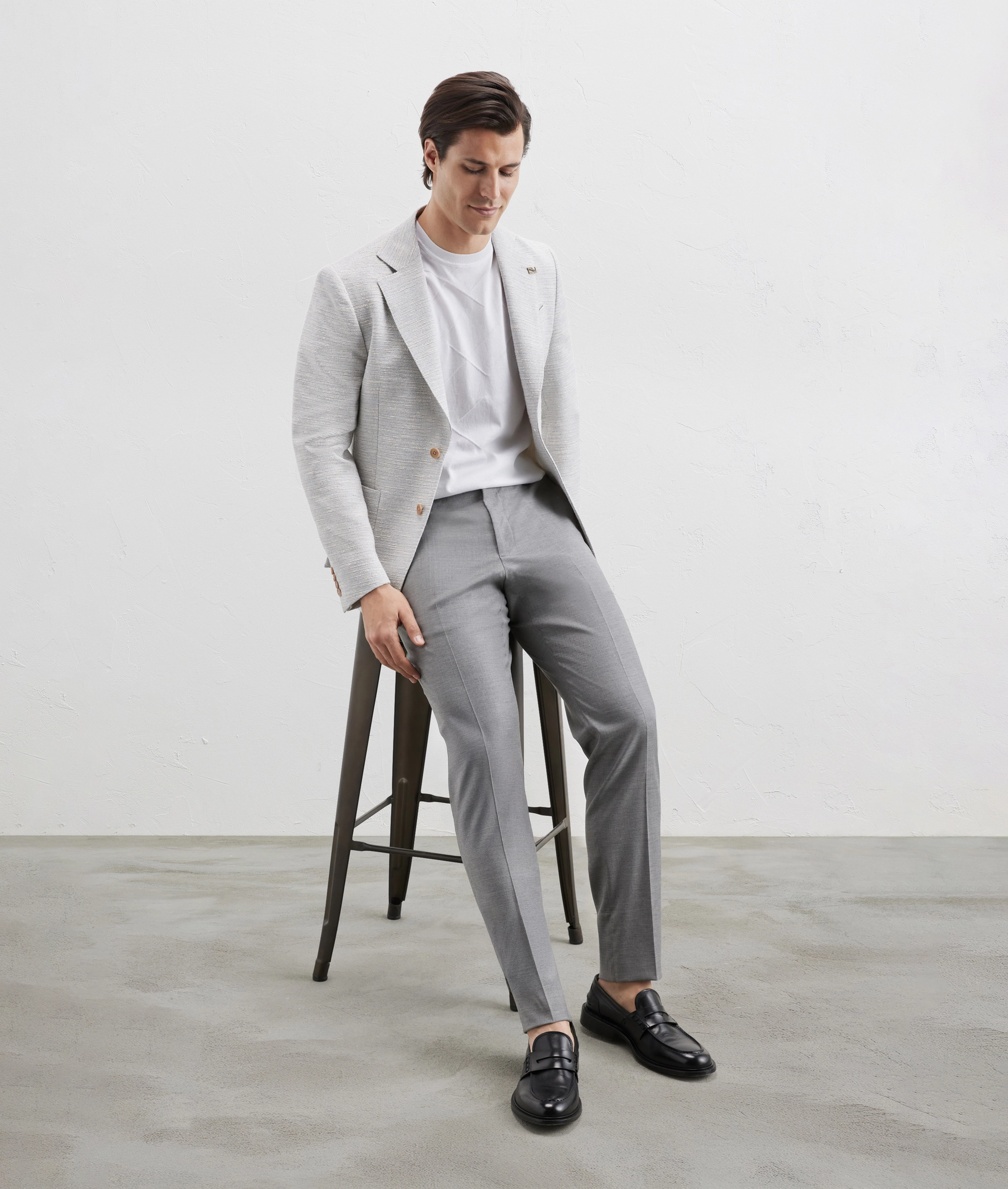 Pants In Wool And Viscose Light Grey | Pal Zileri