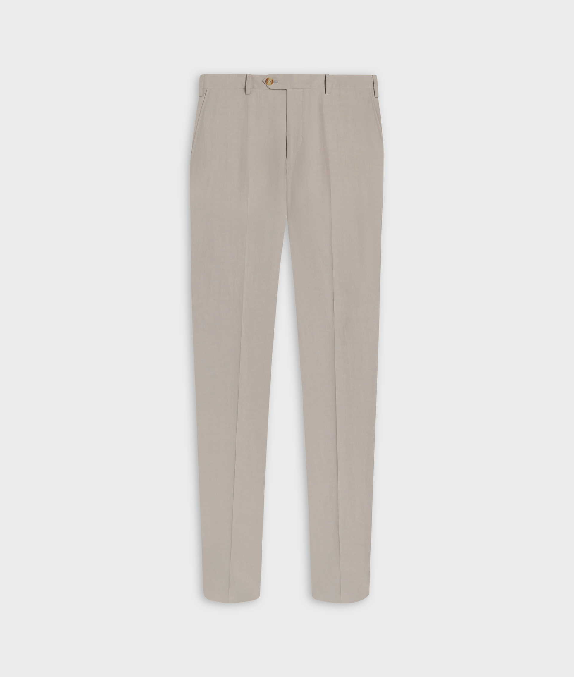 Plain Pants in Lyocell and Linen Light Grey | Pal Zileri
